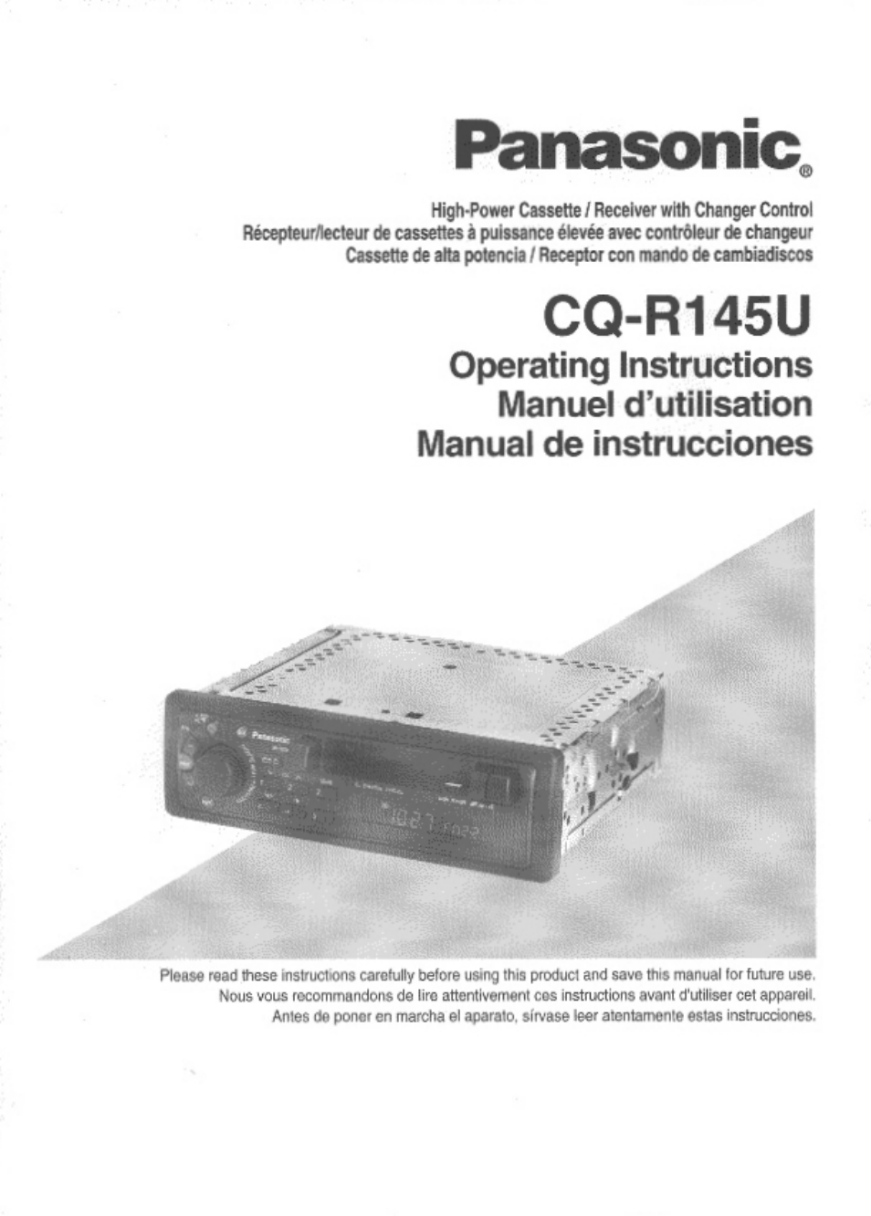 Panasonic CQ-R145U User Manual | 64 pages