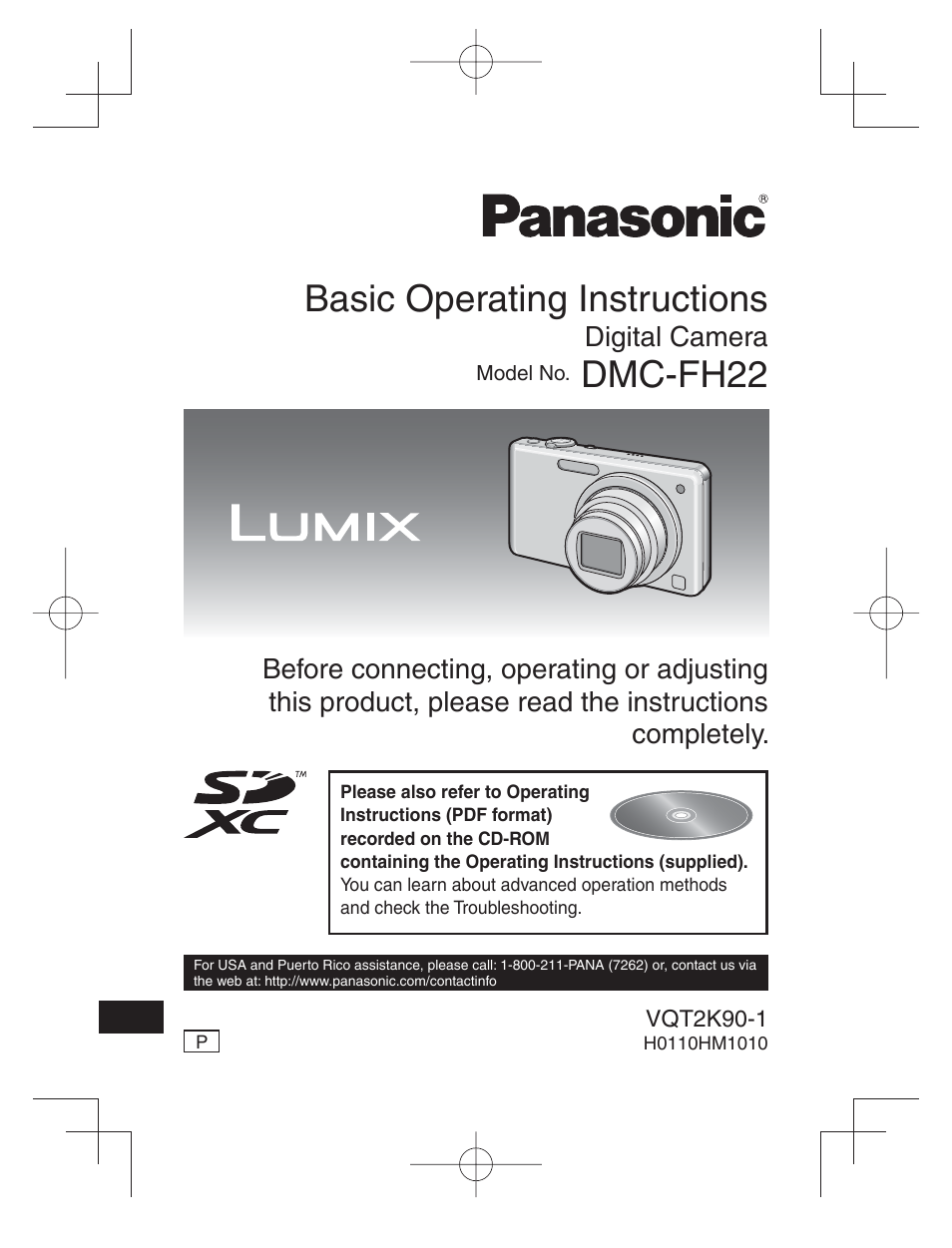 Panasonic DMC-FH22 User Manual | 34 pages