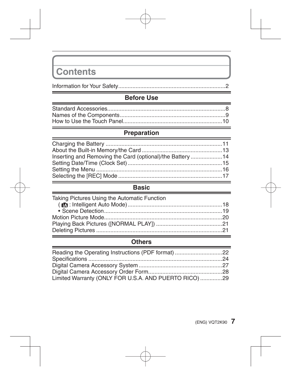 Panasonic DMC-FH22 User Manual | Page 7 / 34