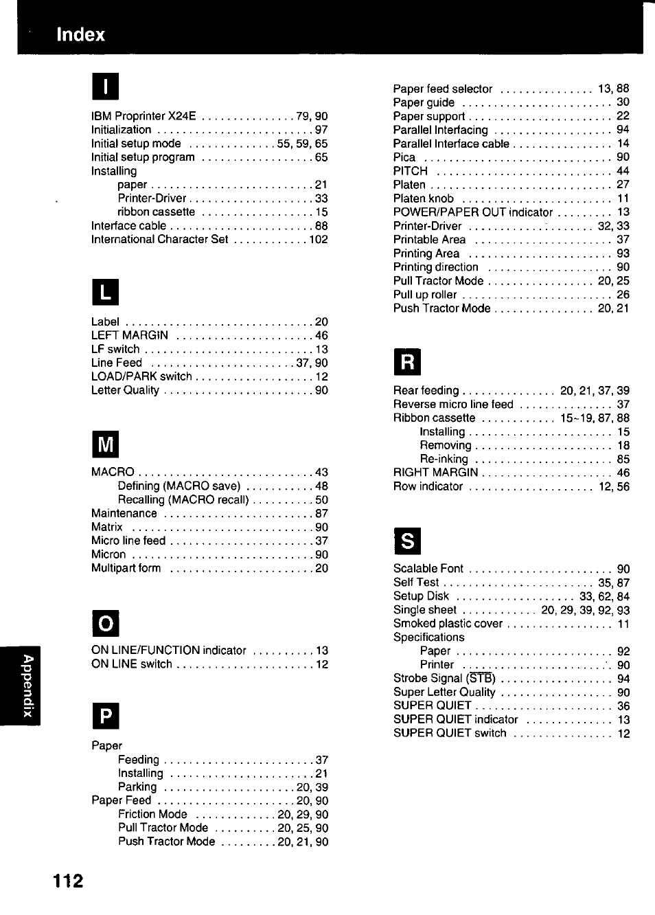 Panasonic KX-P3123 User Manual | Page 112 / 116