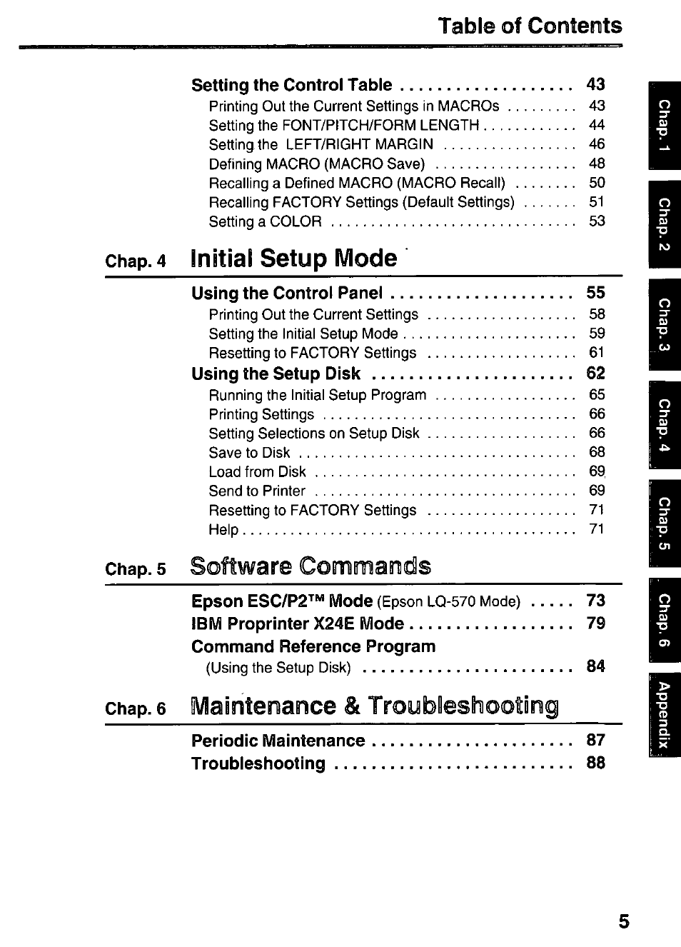 Panasonic KX-P3123 User Manual | Page 5 / 116
