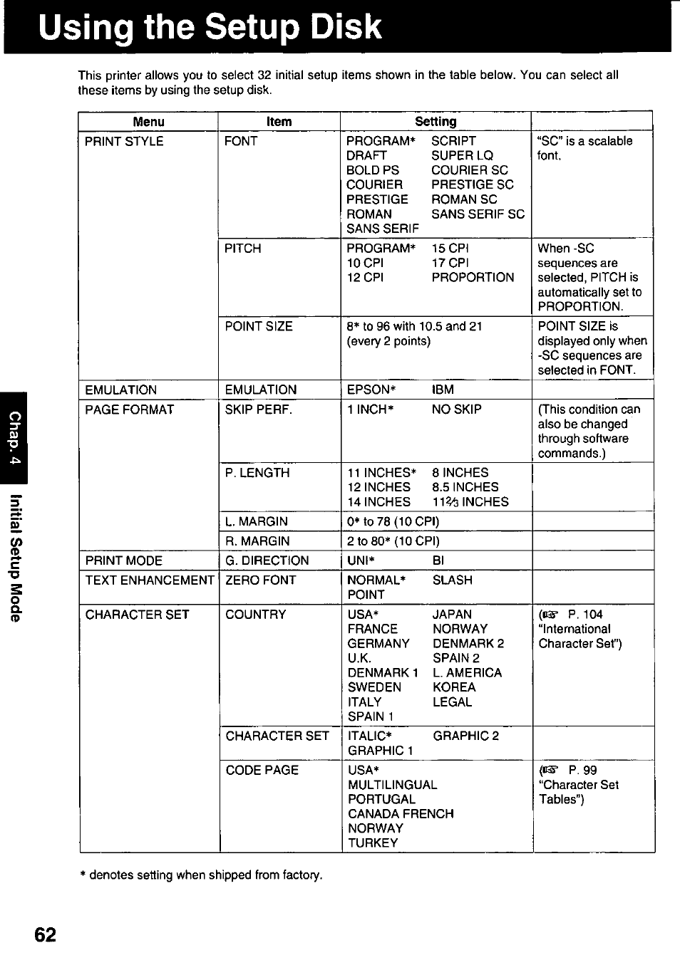 Using the setup disk | Panasonic KX-P3123 User Manual | Page 62 / 116