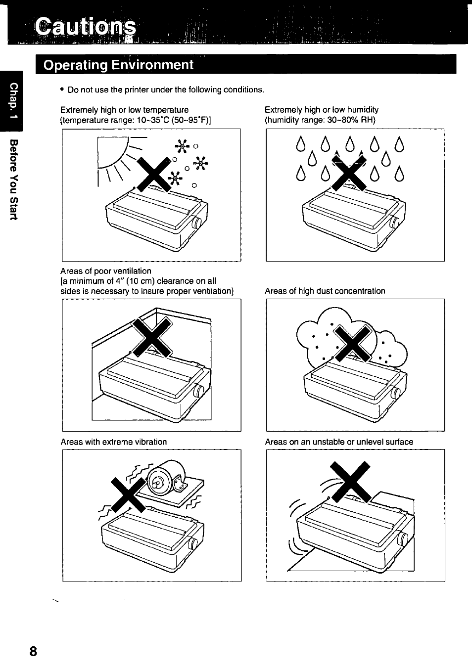 Operating environment | Panasonic KX-P3123 User Manual | Page 8 / 116
