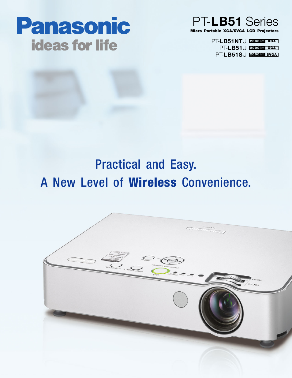 Panasonic PT-LB51 Series User Manual | 4 pages