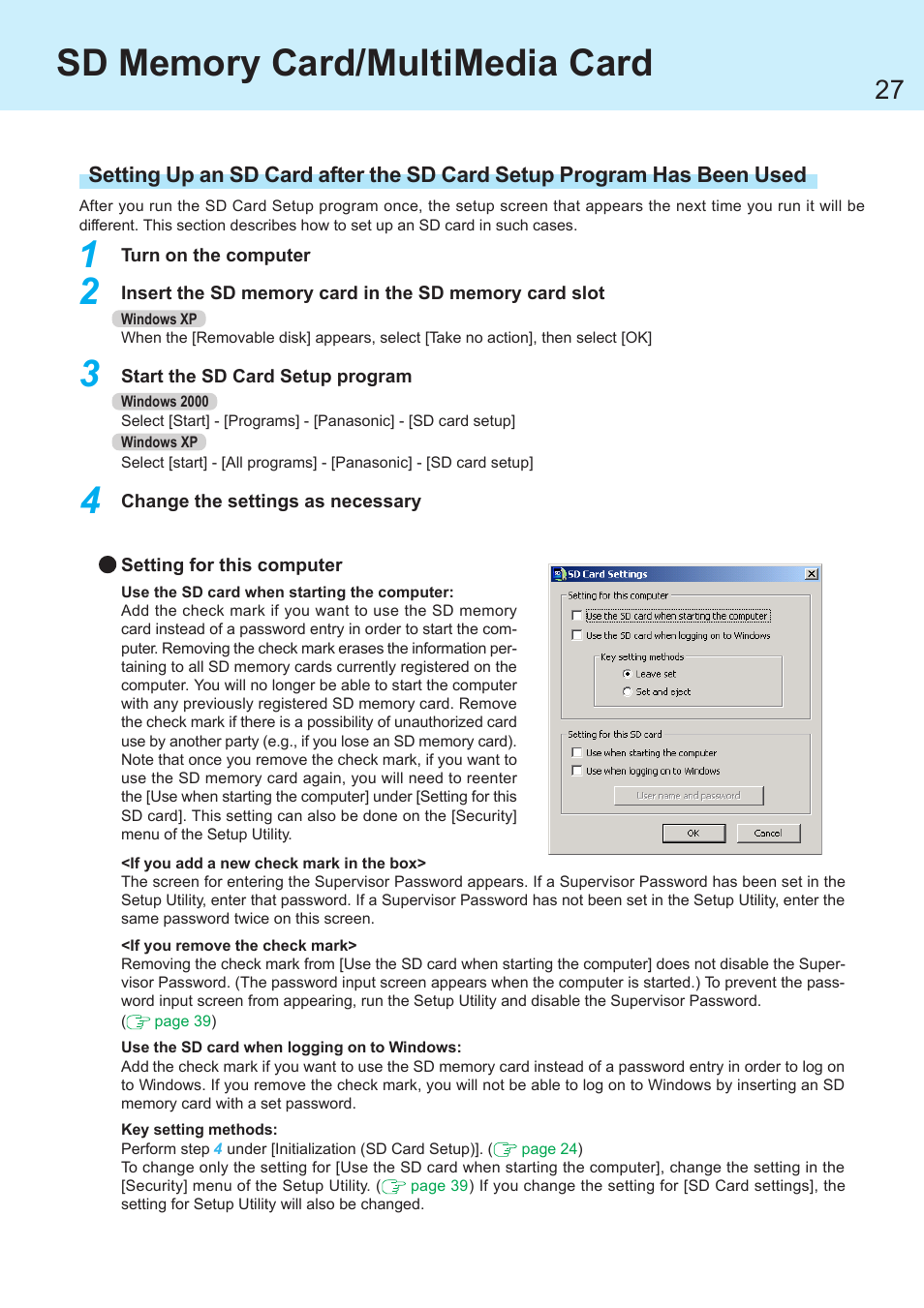 Panasonic CF-R1 User Manual | Page 27 / 52