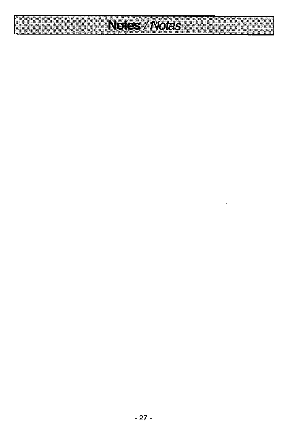 Panasonic MC-V7581 User Manual | Page 27 / 28