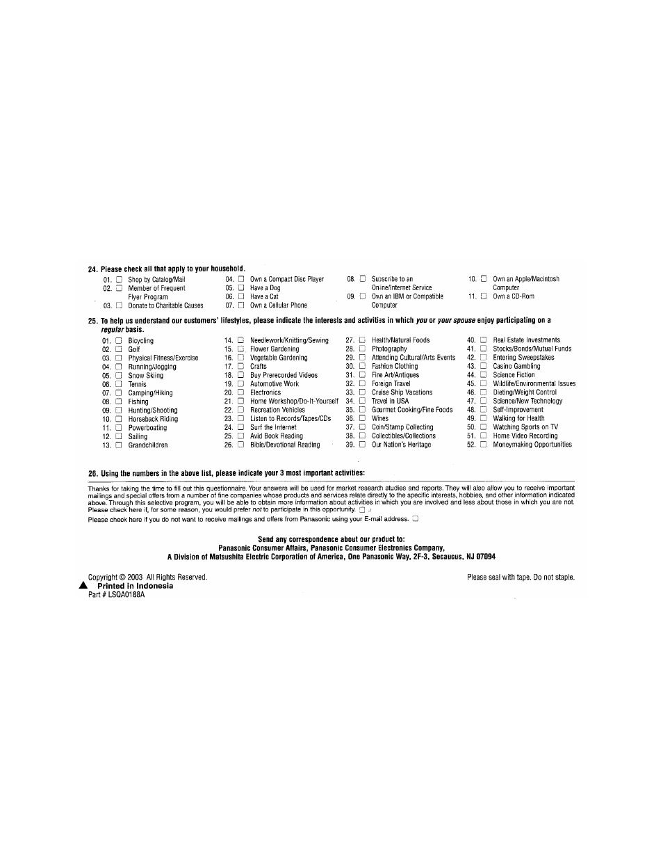 Panasonic PT-60LC14 User Manual | Page 95 / 95
