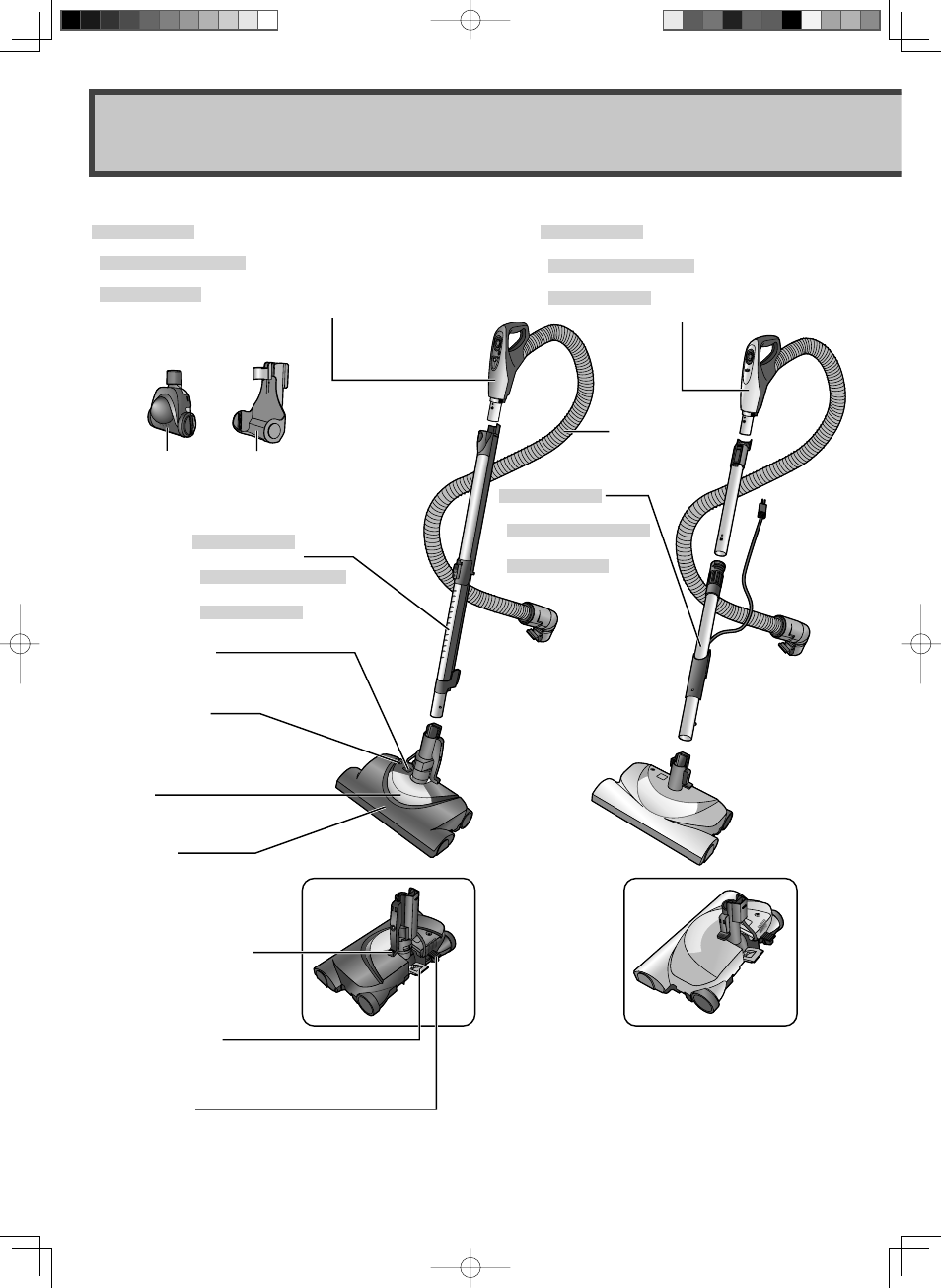 Parts identification, Nomenclature, Identificación de piezas | Panasonic MC-CG887 User Manual | Page 6 / 32