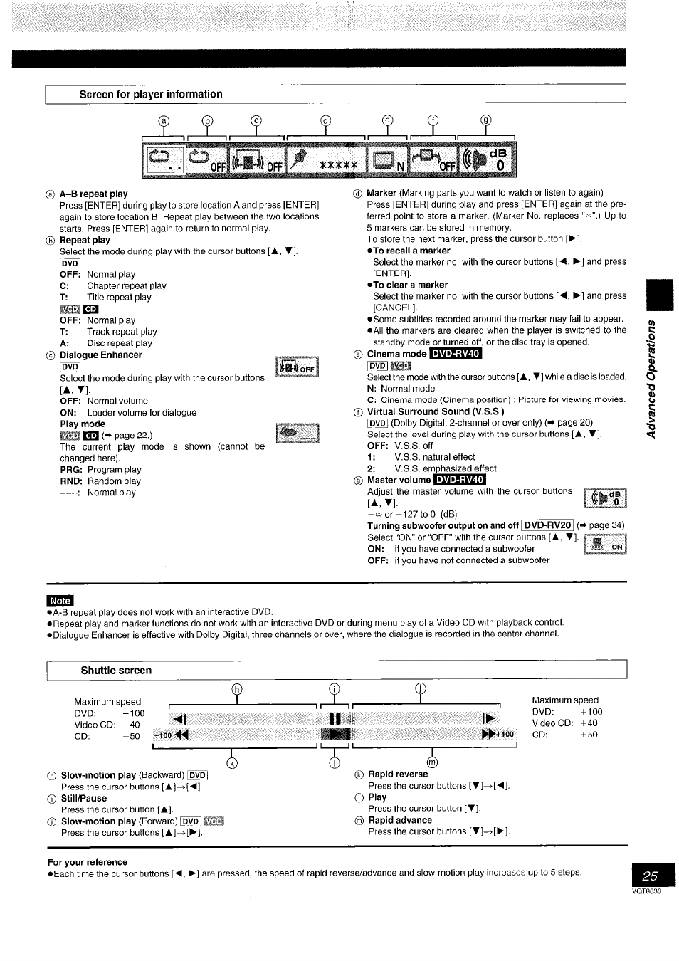Panasonic DVD-RV40 EN User Manual | Page 25 / 44