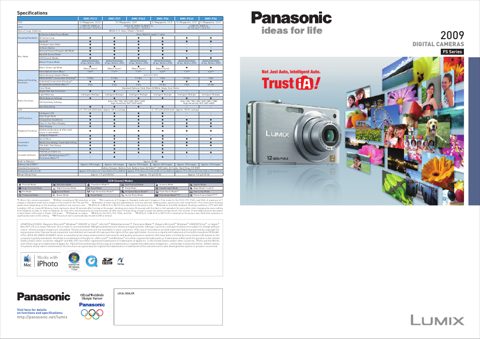 Panasonic DMC-FS7 User Manual | 2 pages