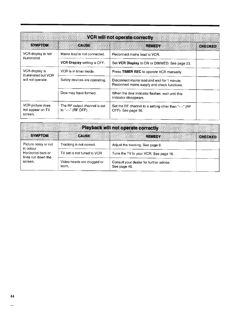 Panasonic NV-HS950AM User Manual | Page 44 / 48