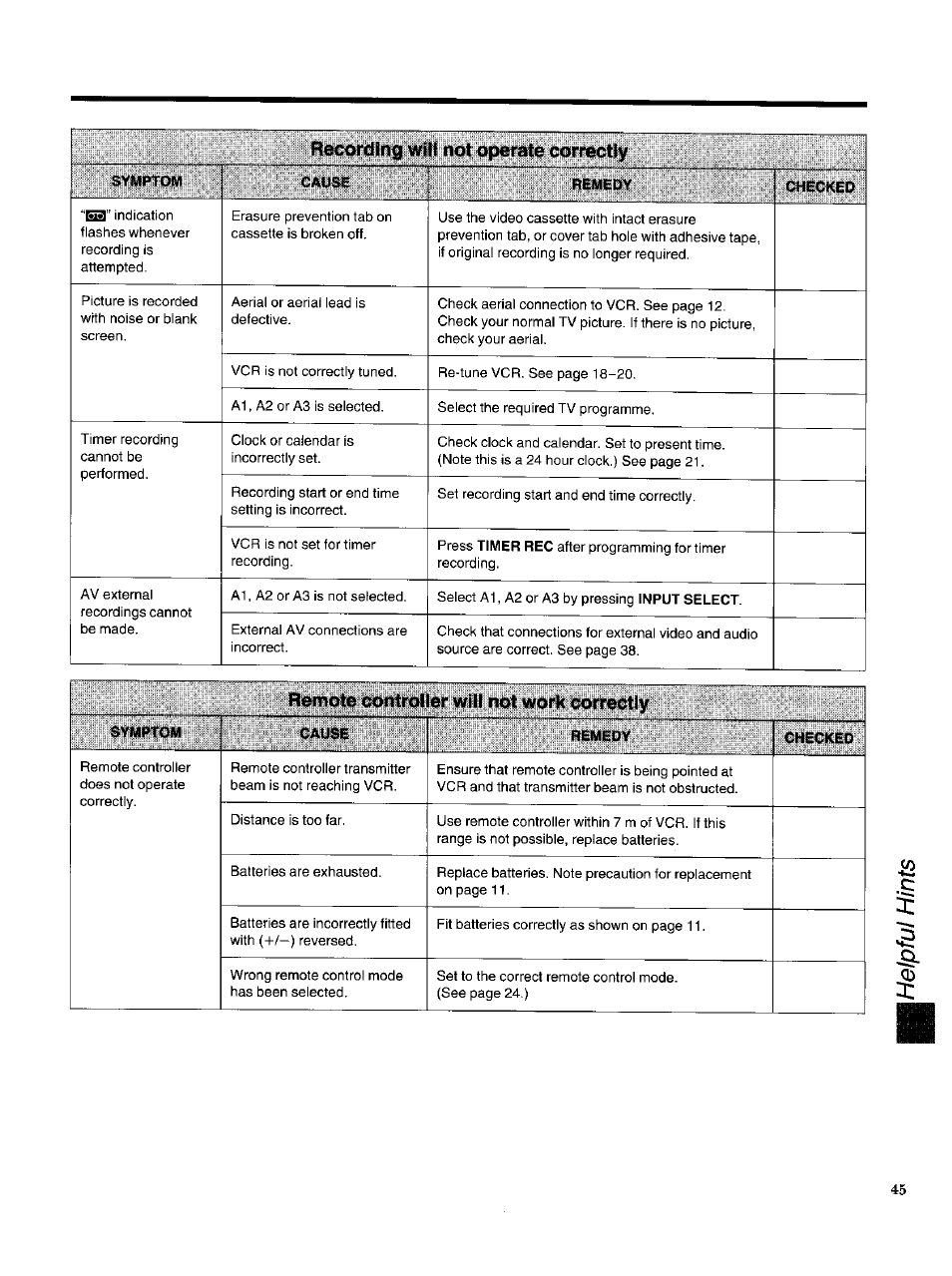 Panasonic NV-HS950AM User Manual | Page 45 / 48