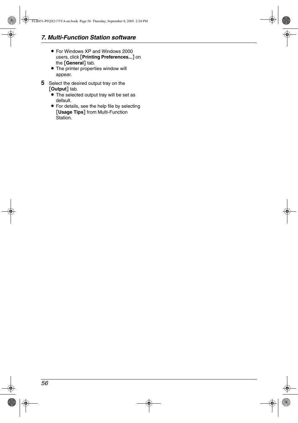 Multi-function station software 56 | Panasonic KX-FLB851 User Manual | Page 58 / 110