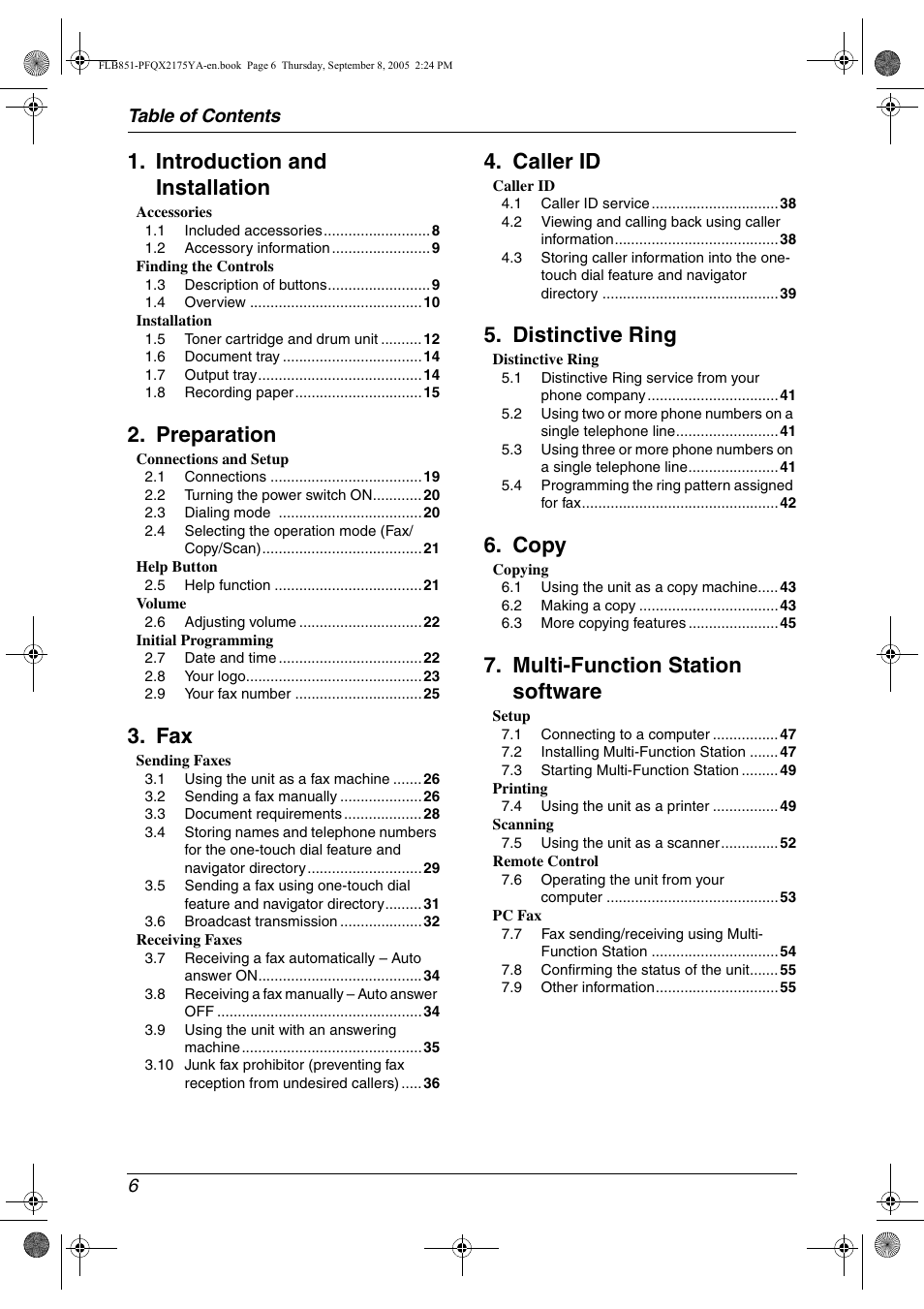 Panasonic KX-FLB851 User Manual | Page 8 / 110