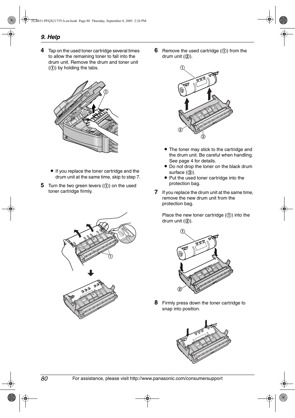 Panasonic KX-FLB851 User Manual | Page 82 / 110