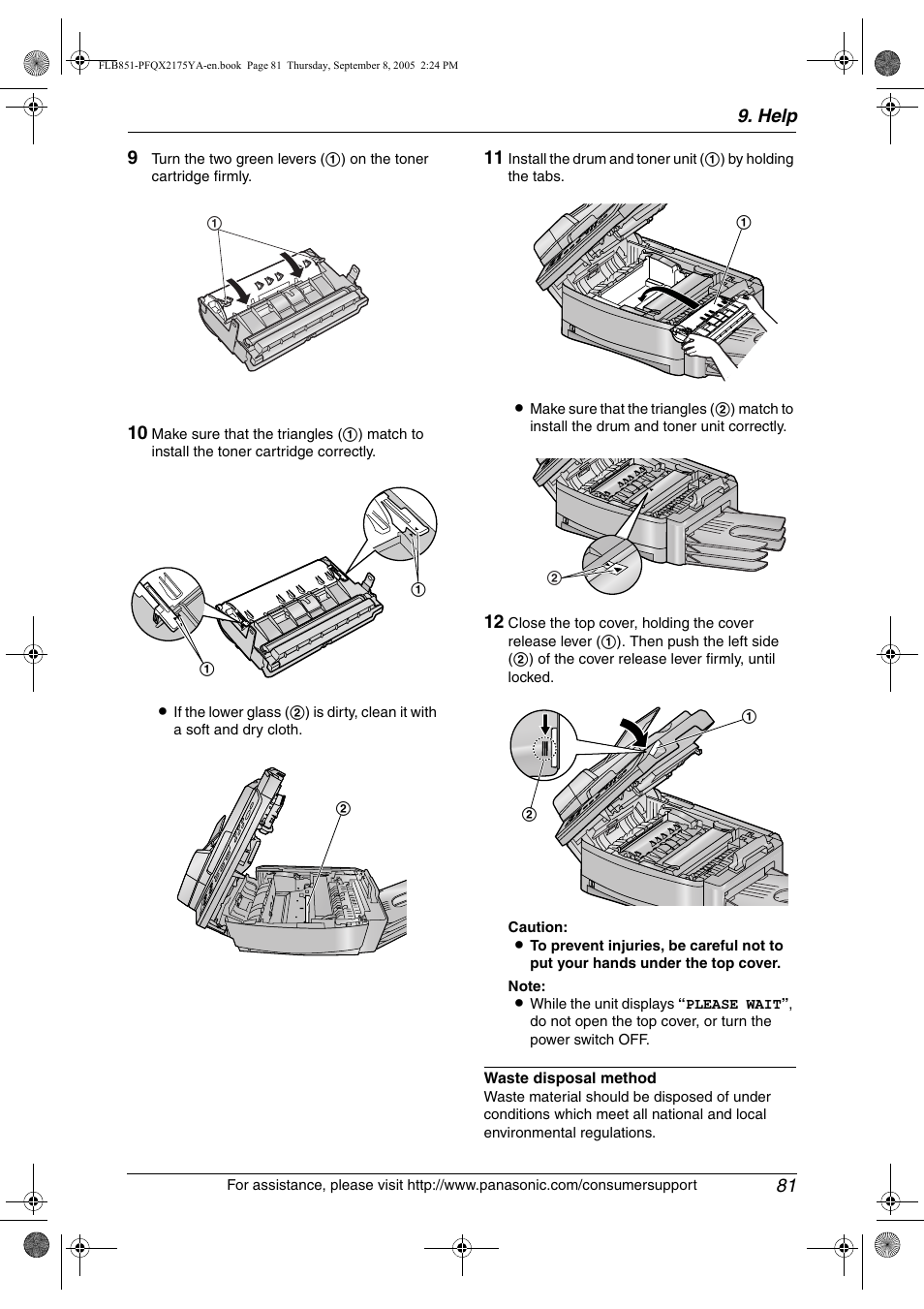 Help 81 | Panasonic KX-FLB851 User Manual | Page 83 / 110