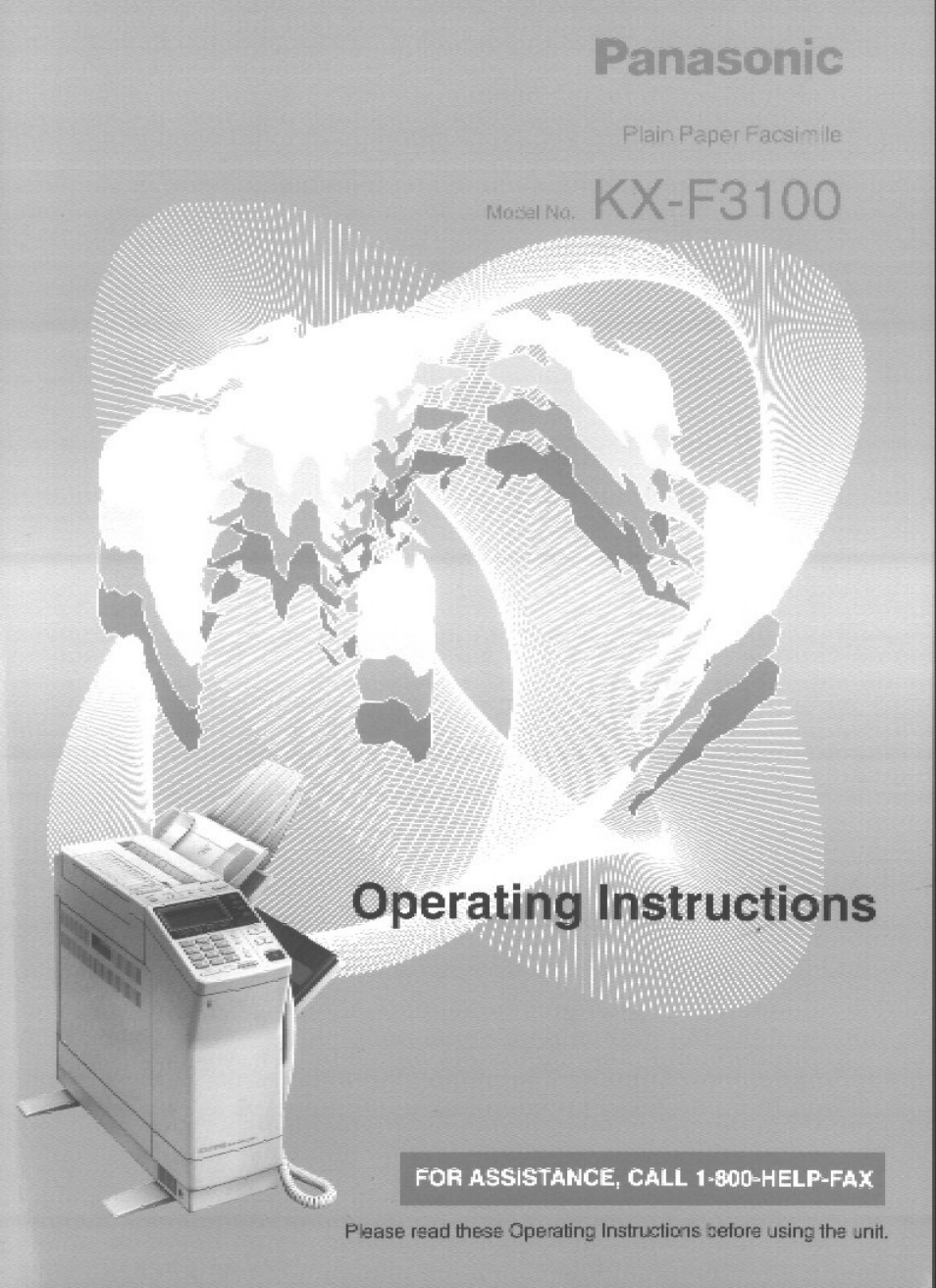 Panasonic KX-F3100 User Manual | 248 pages