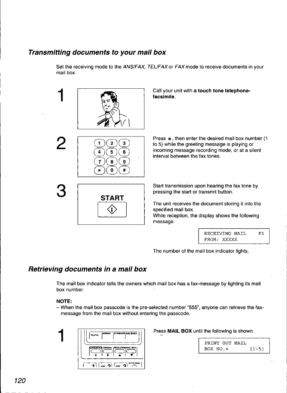 Note | Panasonic KX-F3100 User Manual | Page 122 / 248
