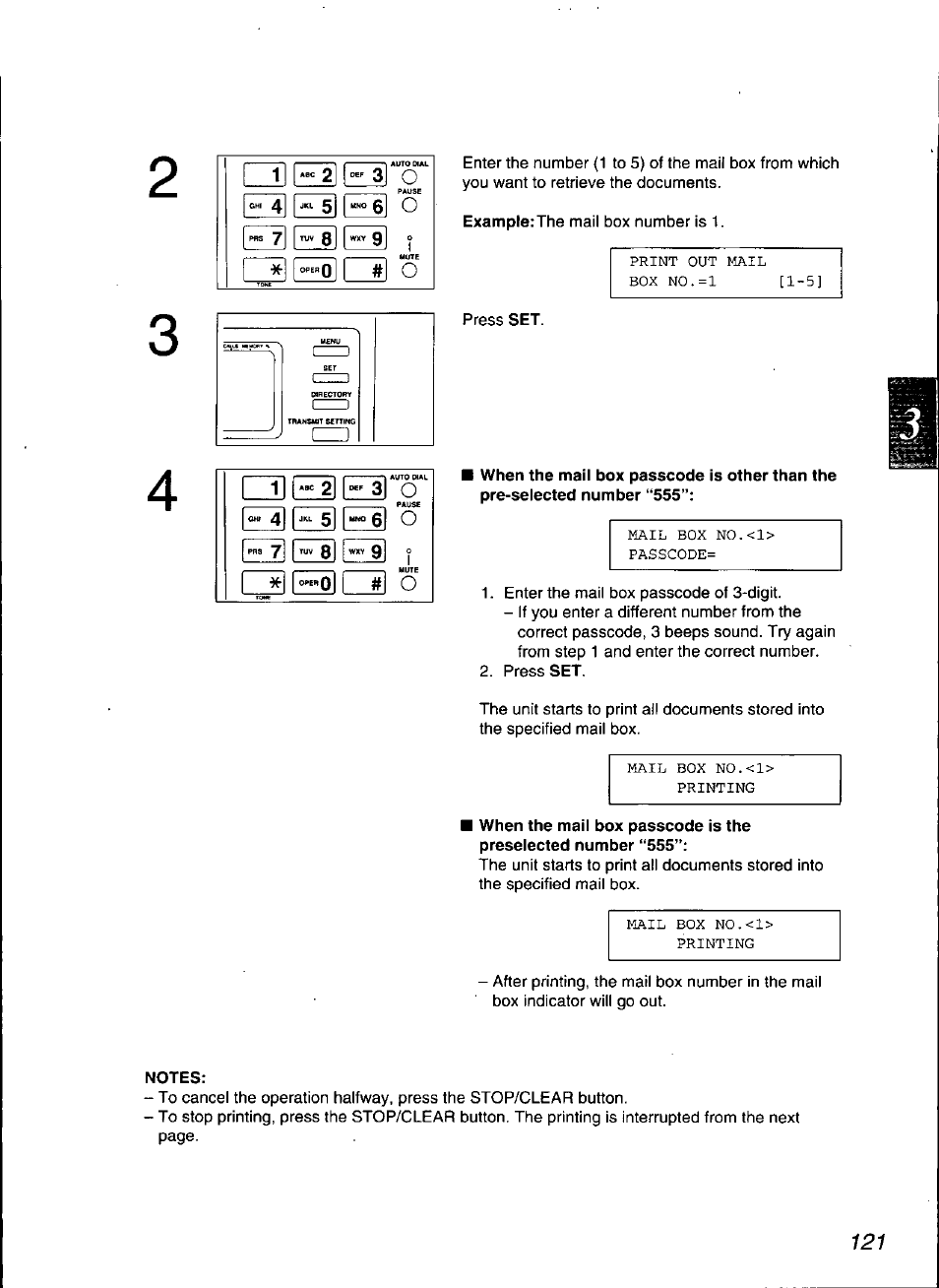 Notes | Panasonic KX-F3100 User Manual | Page 123 / 248