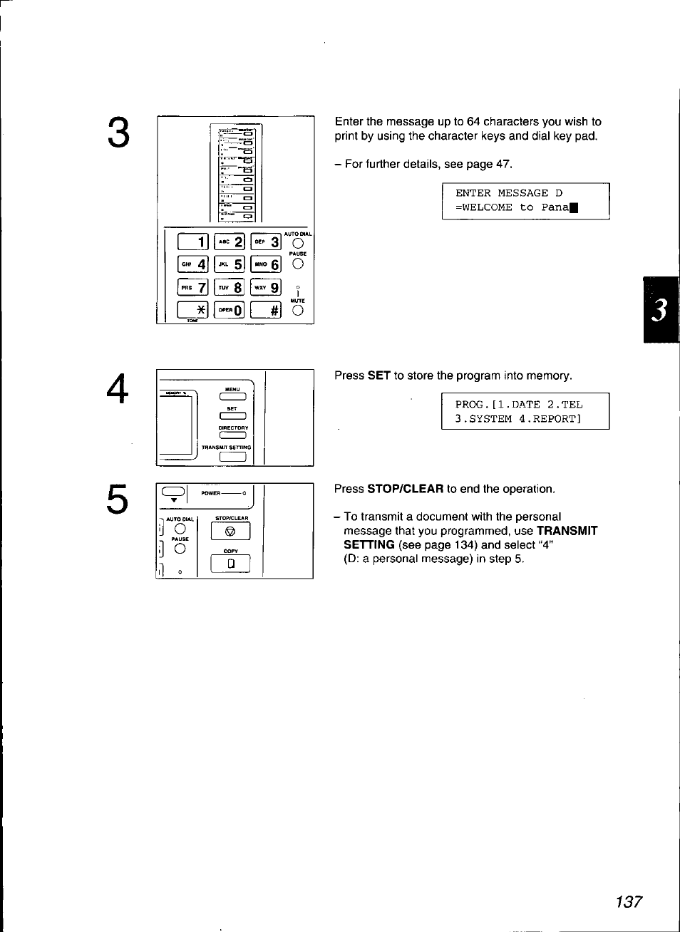 Panasonic KX-F3100 User Manual | Page 139 / 248