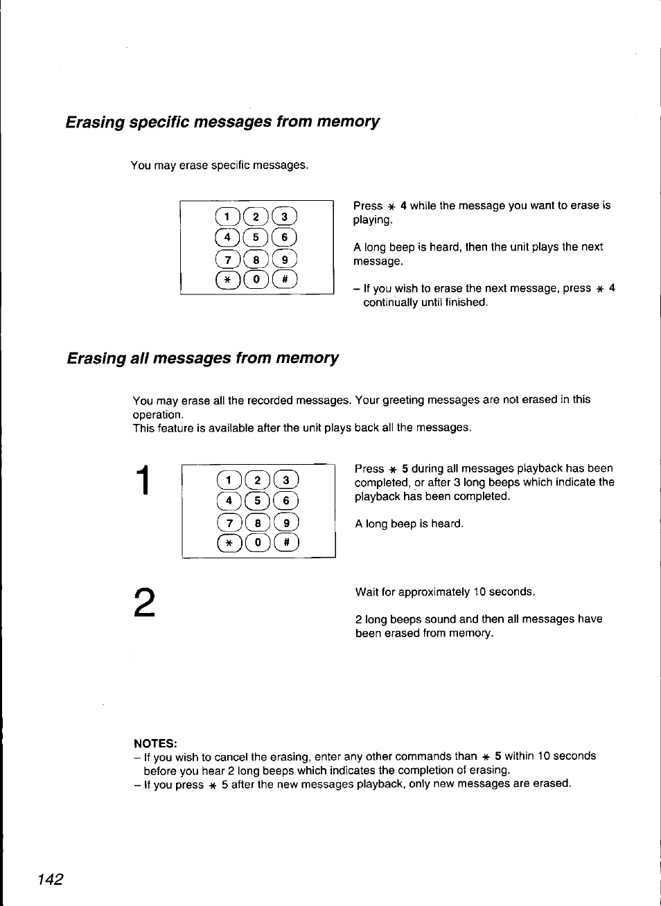 Notes | Panasonic KX-F3100 User Manual | Page 144 / 248