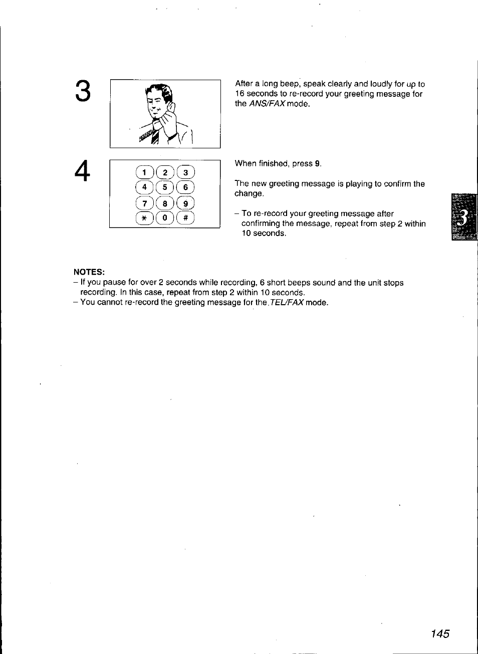 Notes | Panasonic KX-F3100 User Manual | Page 147 / 248