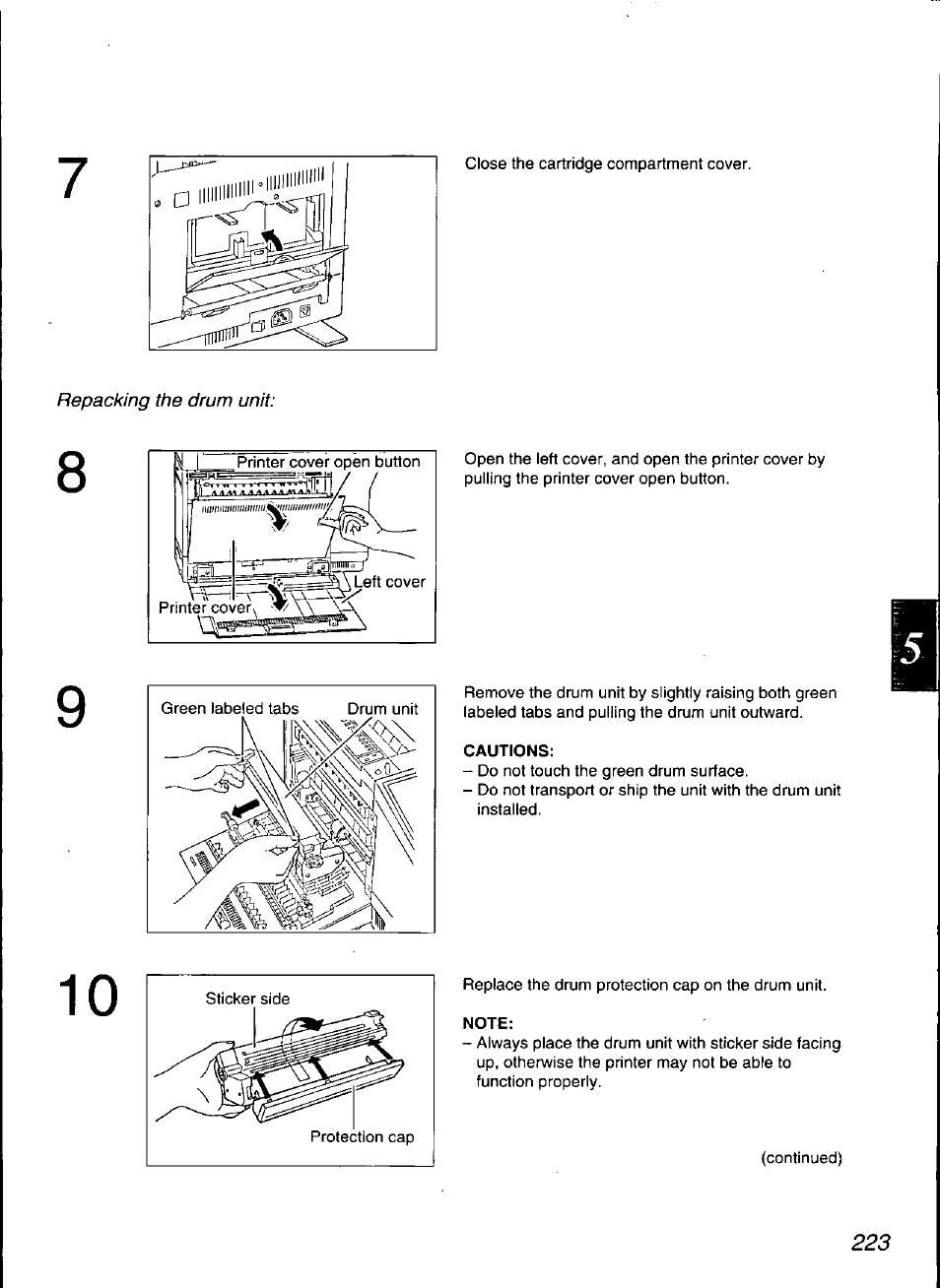 Cautions | Panasonic KX-F3100 User Manual | Page 225 / 248