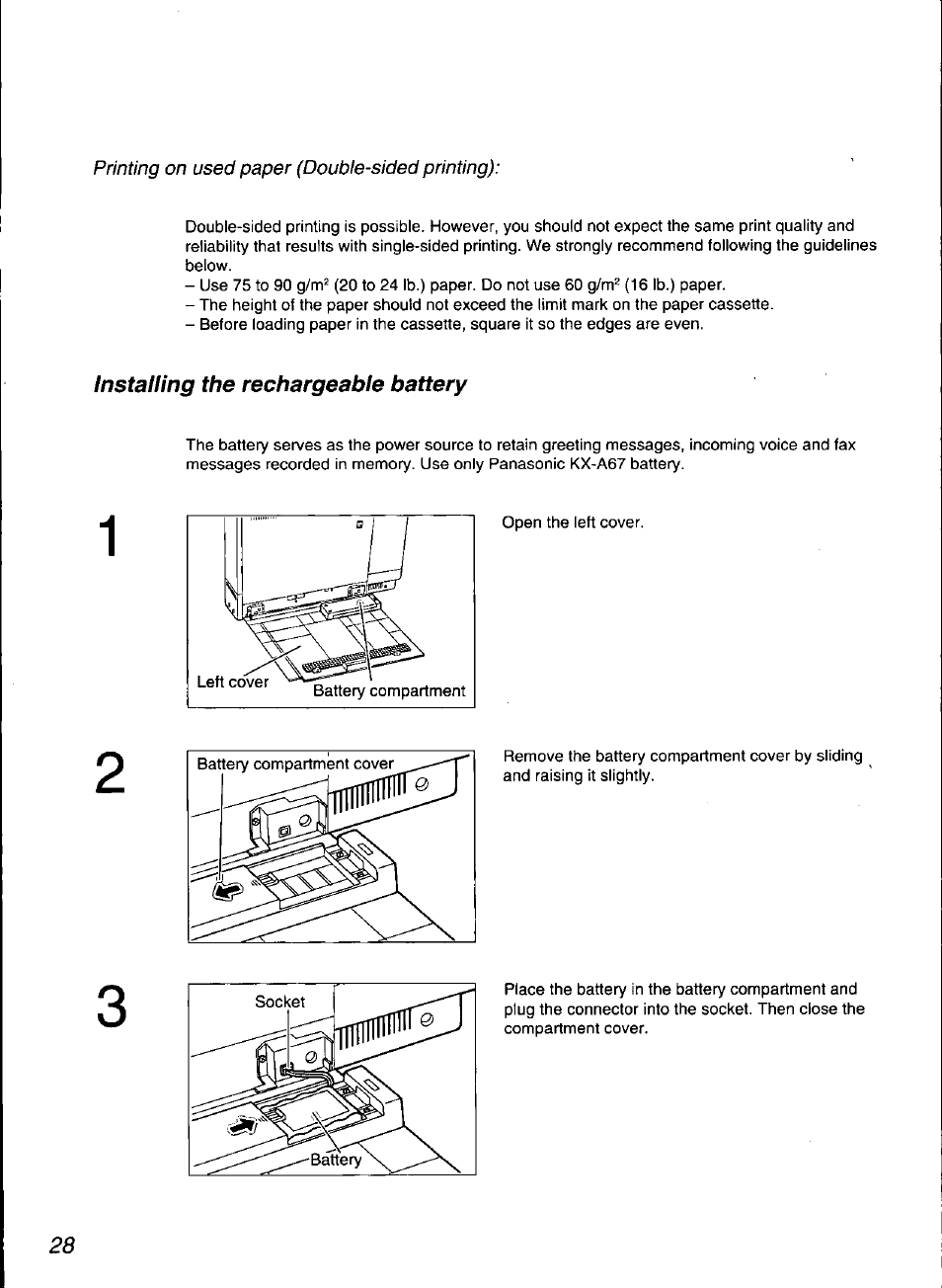 Panasonic KX-F3100 User Manual | Page 30 / 248