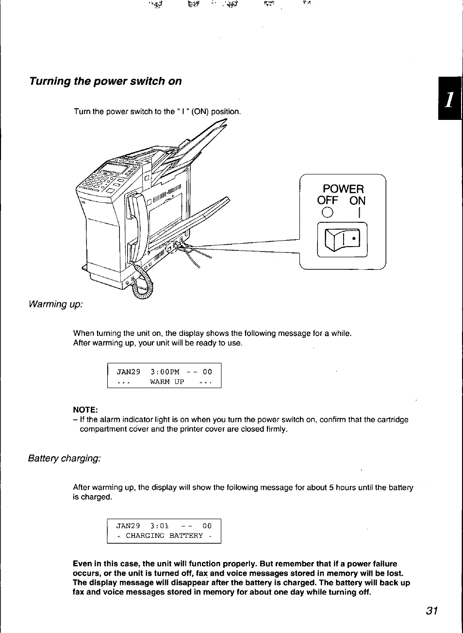 Note | Panasonic KX-F3100 User Manual | Page 33 / 248