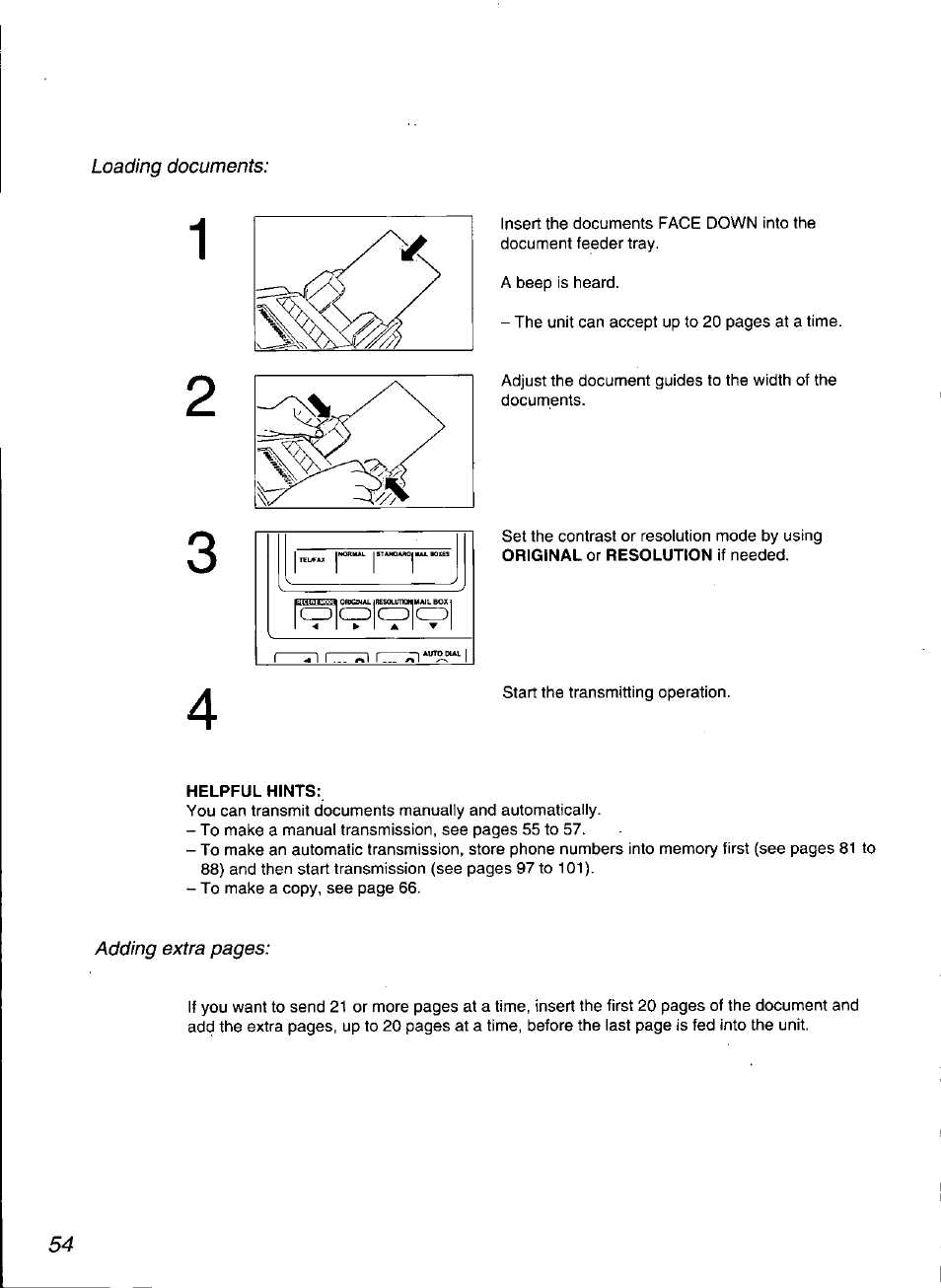 Panasonic KX-F3100 User Manual | Page 56 / 248