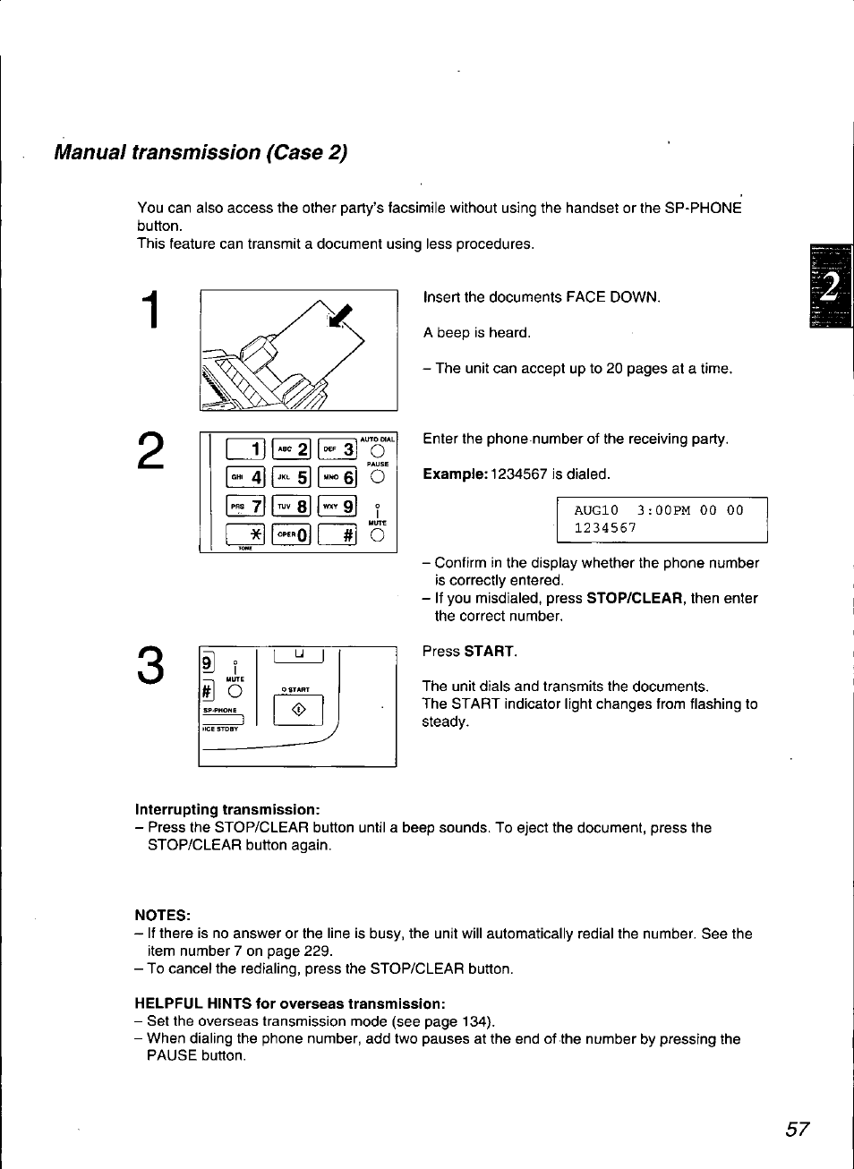 Panasonic KX-F3100 User Manual | Page 59 / 248