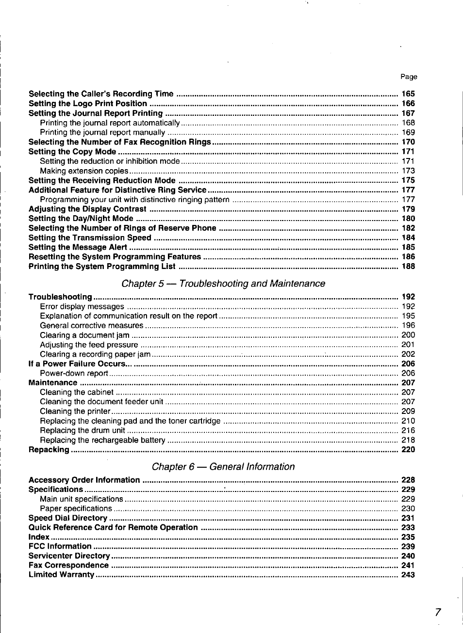 Panasonic KX-F3100 User Manual | Page 9 / 248