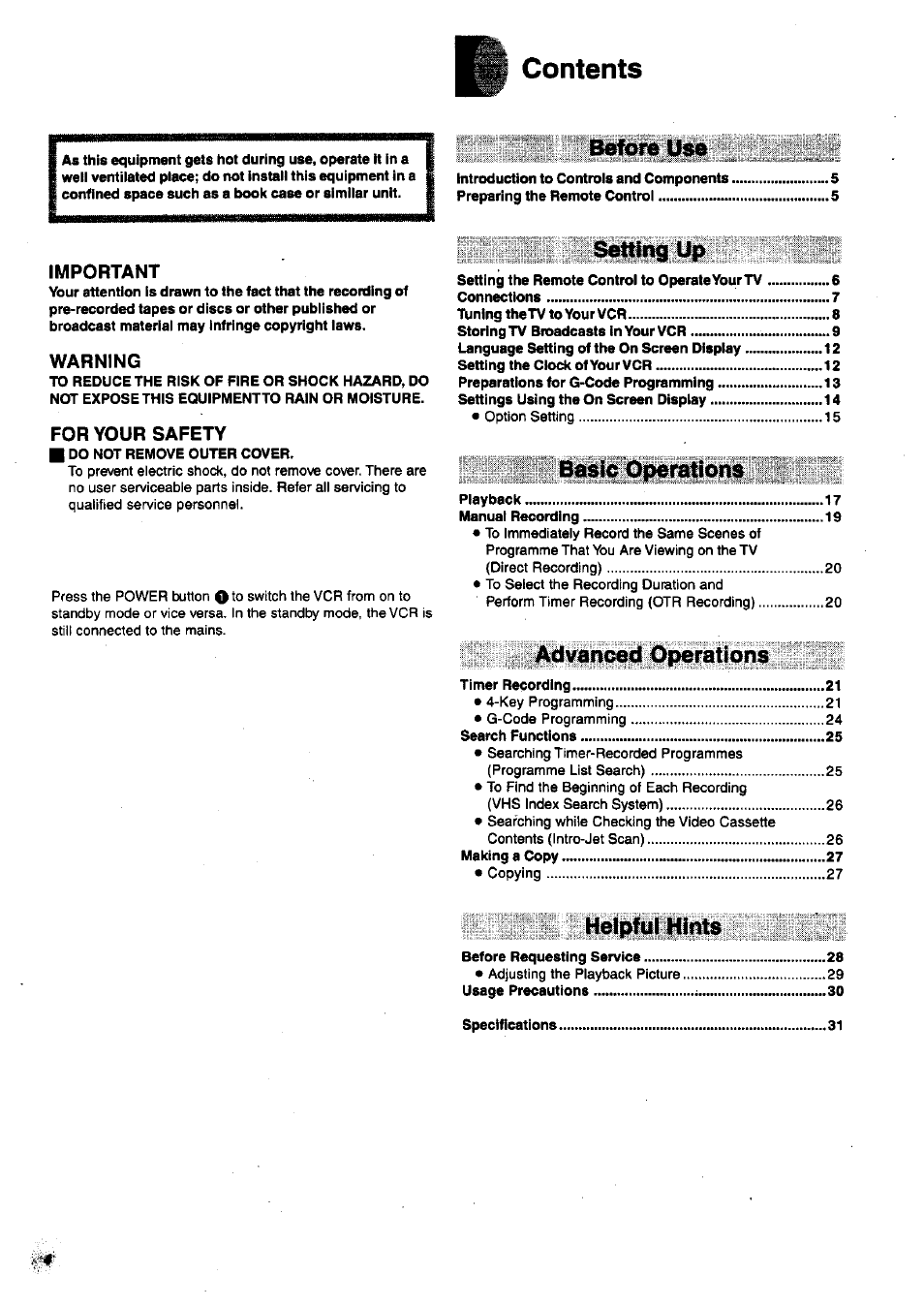 Panasonic nv-sj400 User Manual | Page 4 / 34