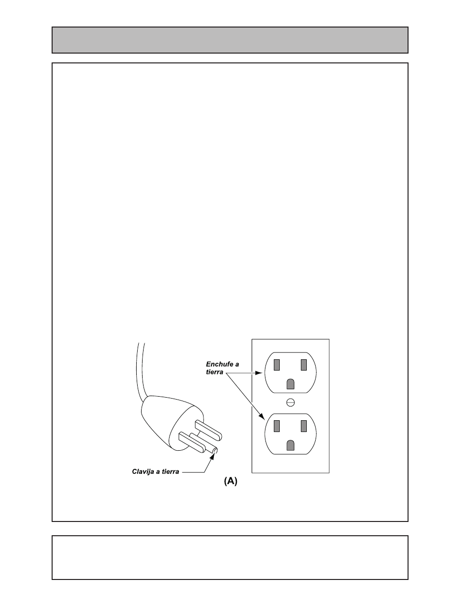 Peligro, Instrucciones para hacer conexión a tierra | Panasonic MC-V400 User Manual | Page 8 / 28