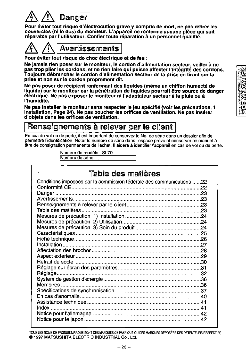 Panasonic SL70 User Manual | Page 28 / 70