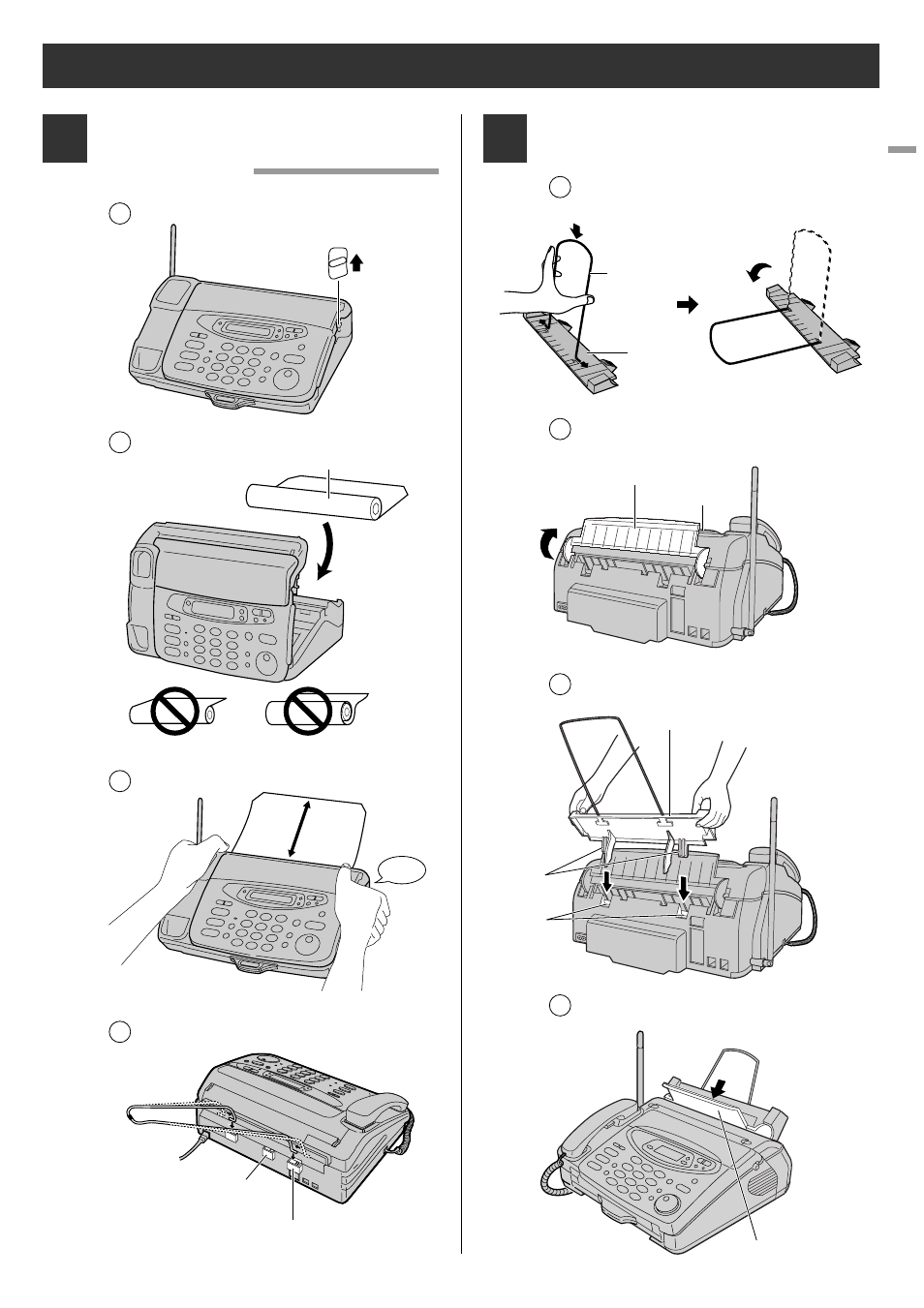 Preparations | Panasonic KX-PW12CL User Manual | Page 3 / 16
