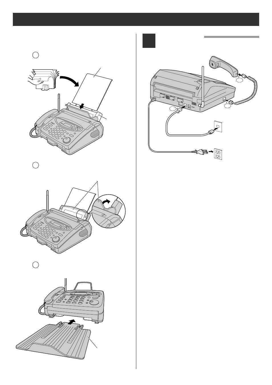 Preparations, Connections | Panasonic KX-PW12CL User Manual | Page 4 / 16