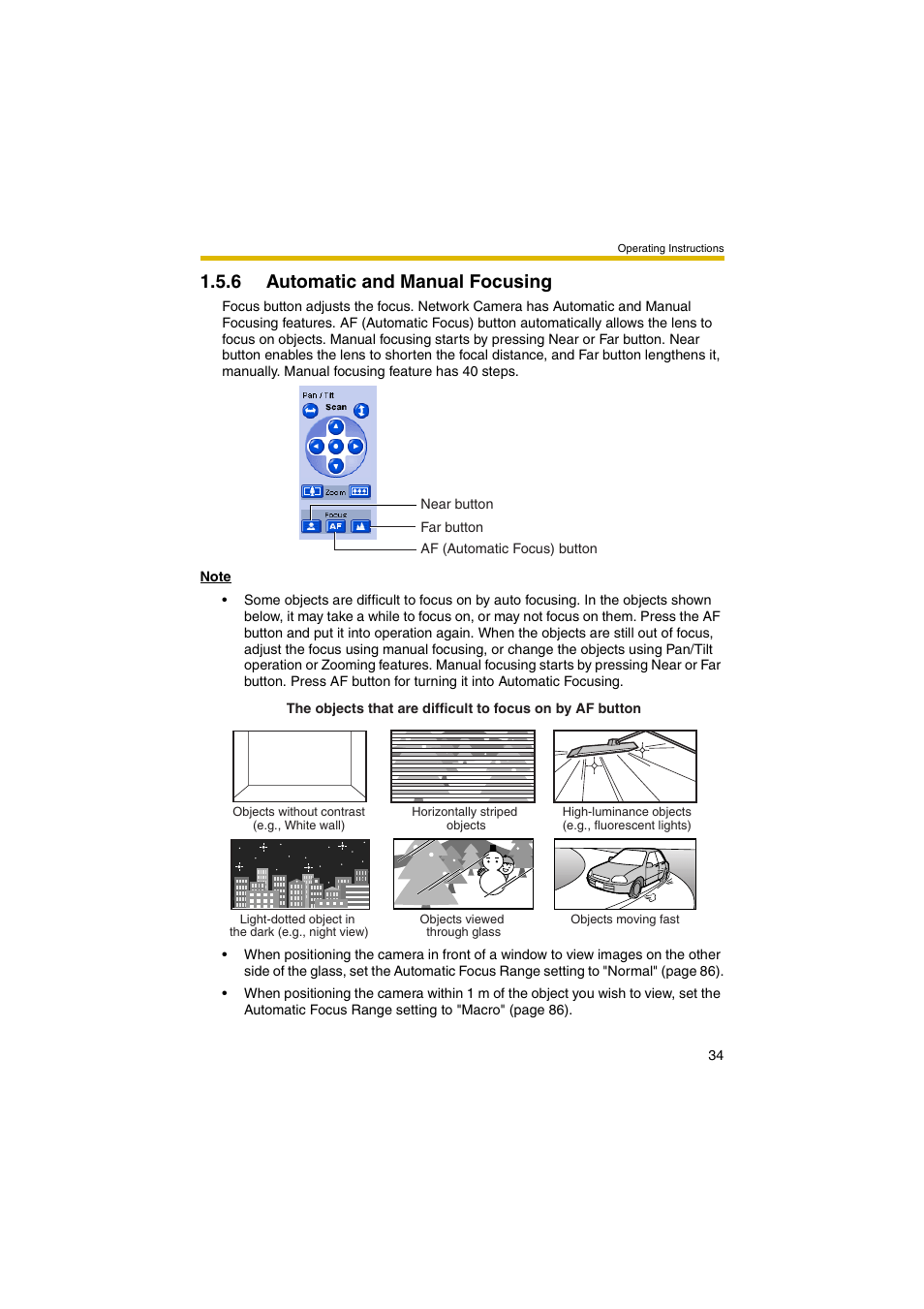 6 automatic and manual focusing | Panasonic BB-HCM381 User Manual | Page 34 / 204