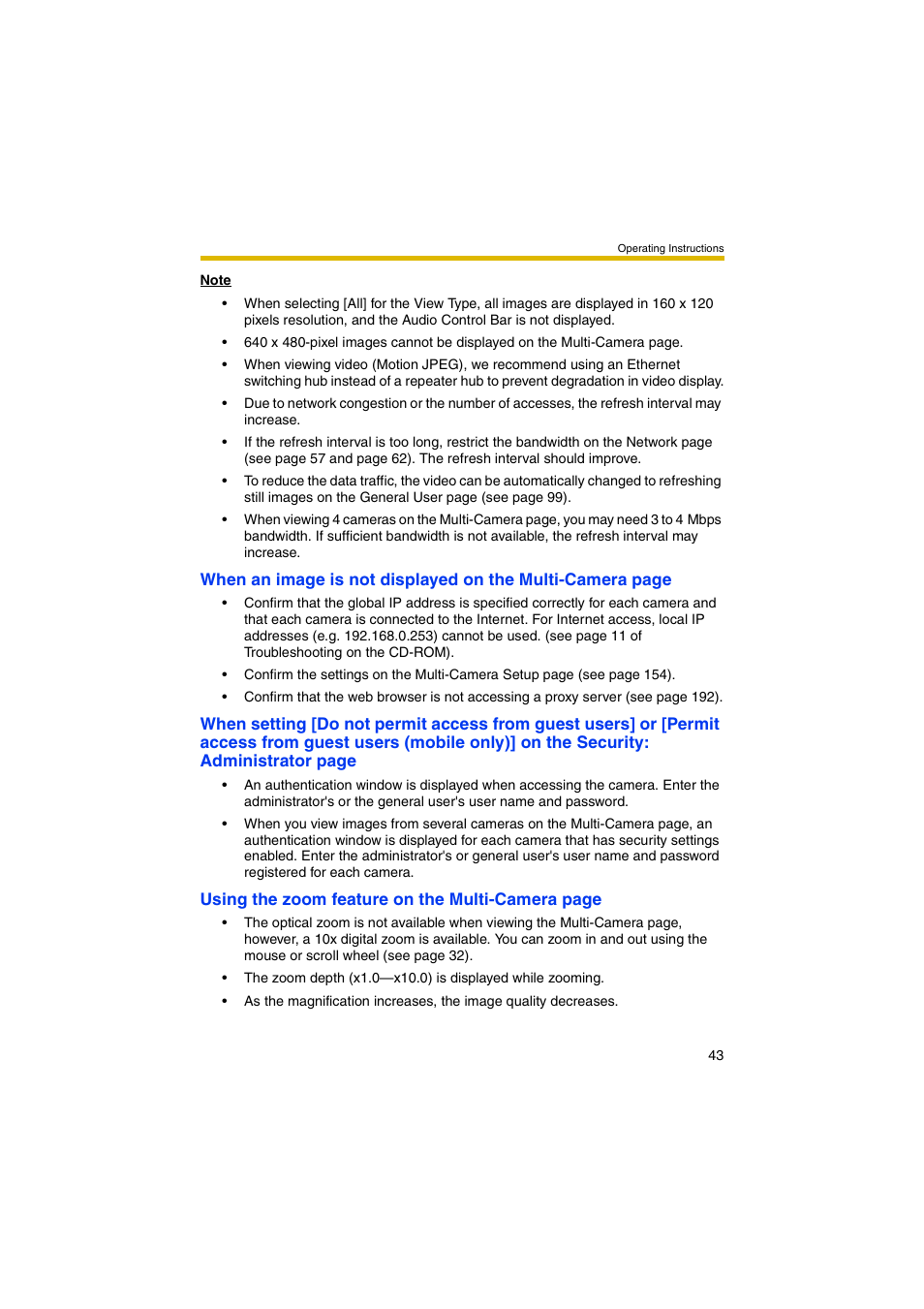 Panasonic BB-HCM381 User Manual | Page 43 / 204