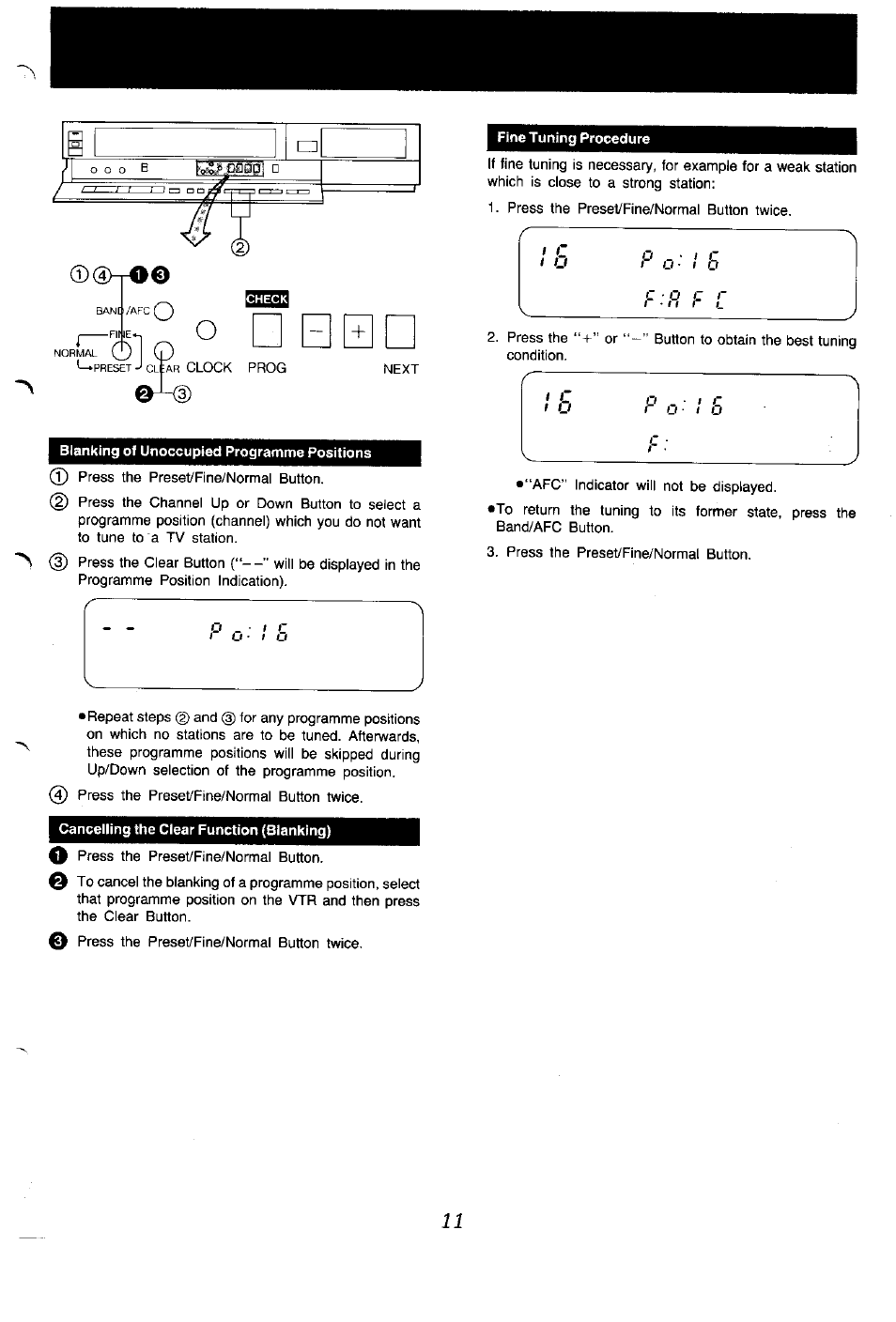 O • ! o, C o c c | Panasonic NV-G45 Series User Manual | Page 11 / 32