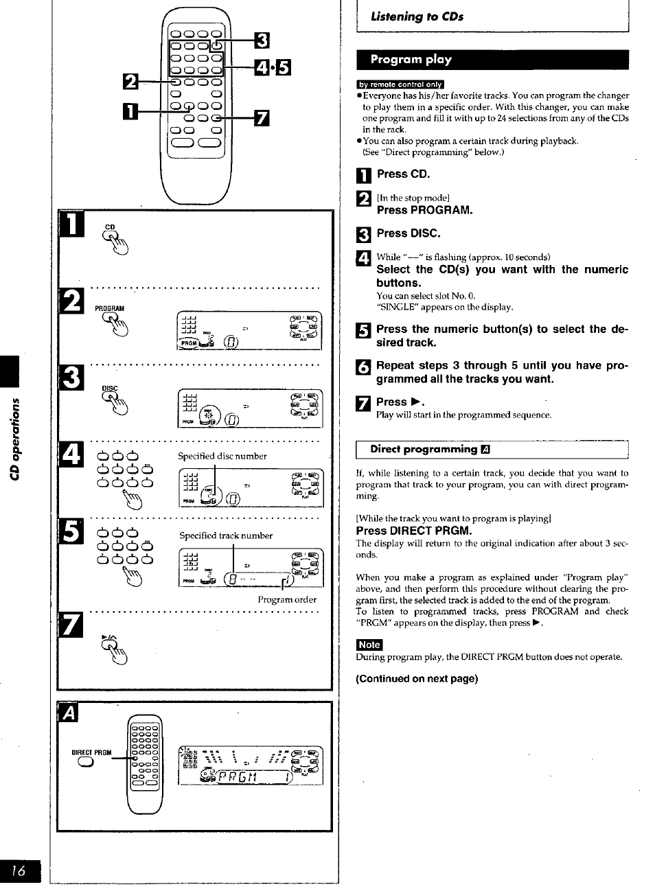 Program play | Panasonic SC-AK90 User Manual | Page 16 / 40
