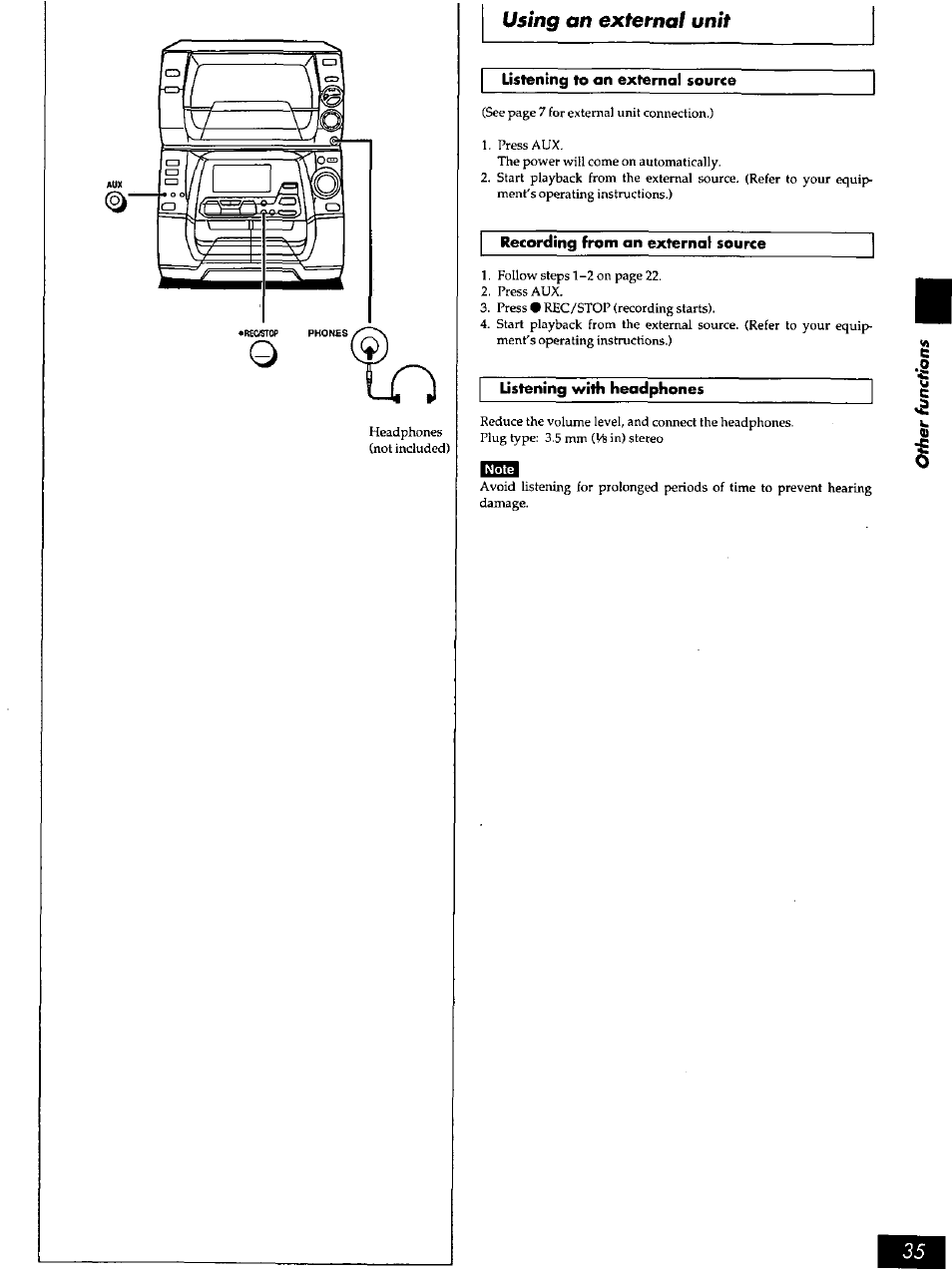 Panasonic SC-AK90 User Manual | Page 35 / 40