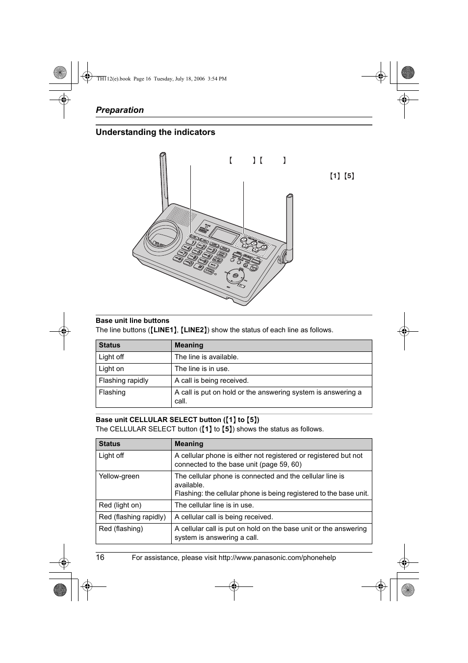 Panasonic KX-TH112 User Manual | Page 16 / 92
