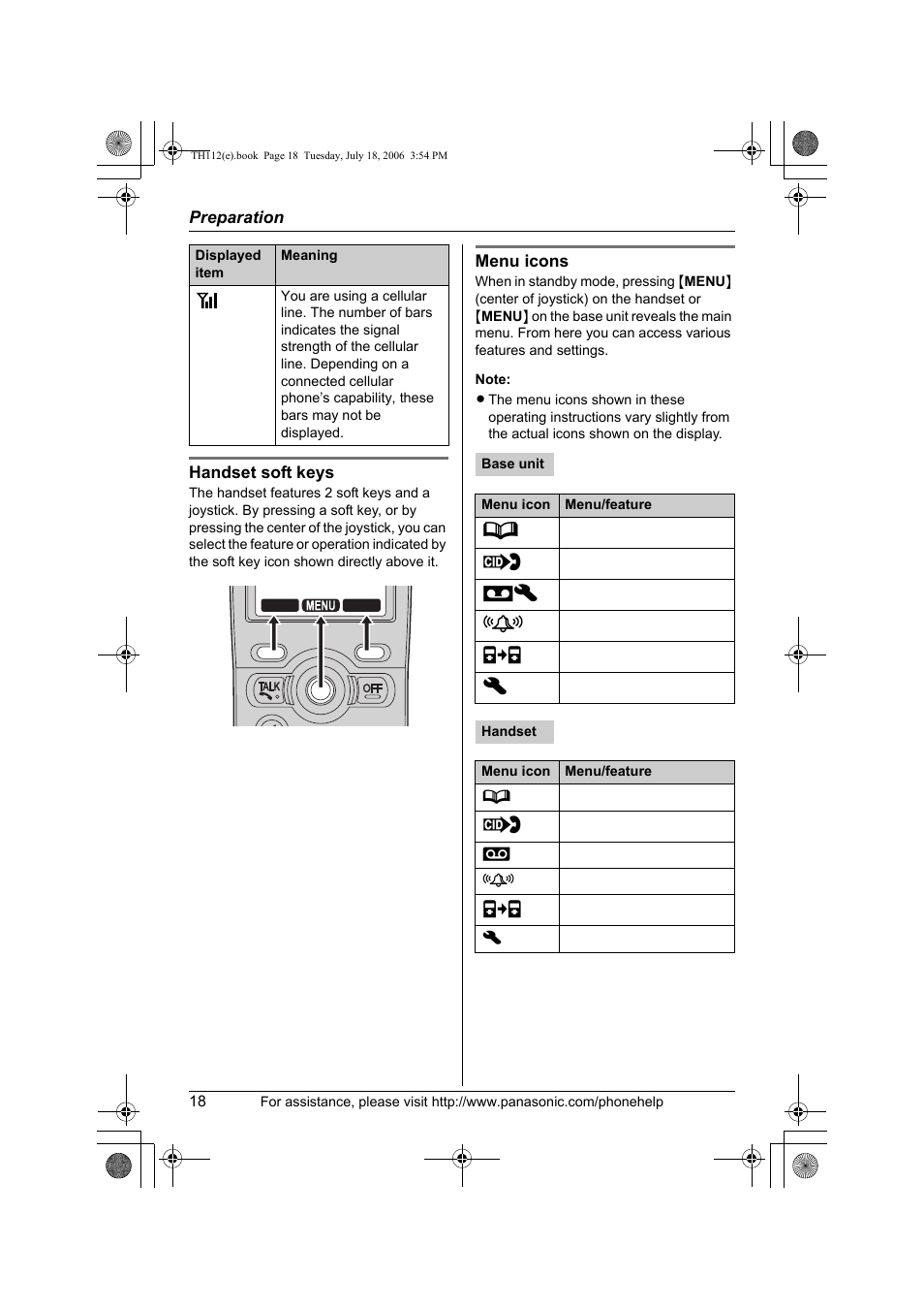 Panasonic KX-TH112 User Manual | Page 18 / 92