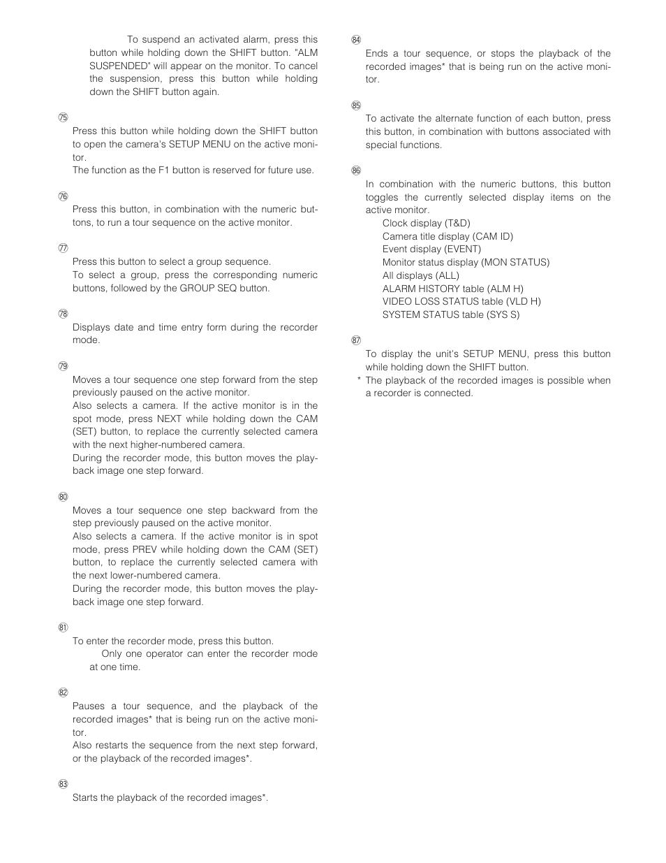 Panasonic WJ-SX 150 User Manual | Page 30 / 148