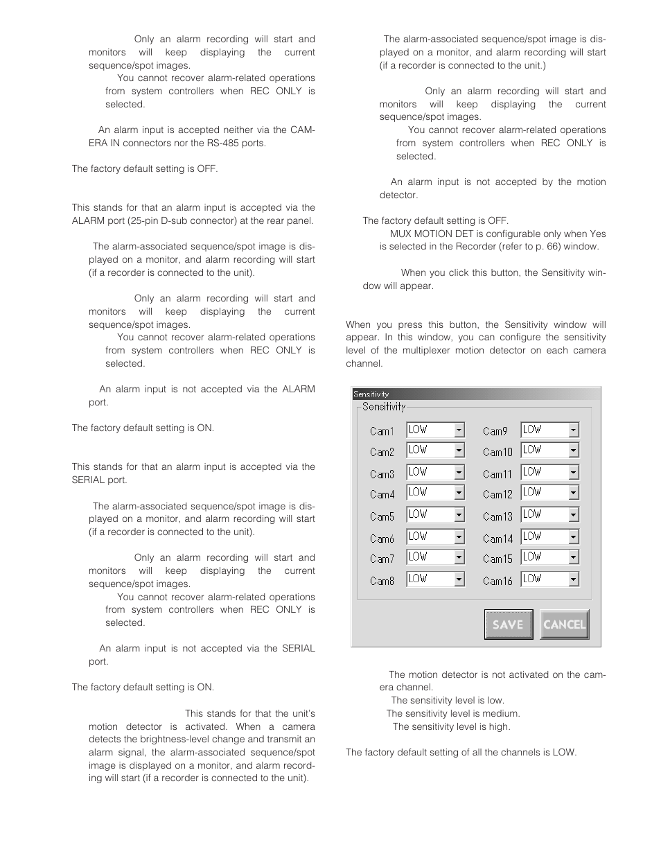 Panasonic WJ-SX 150 User Manual | Page 71 / 148