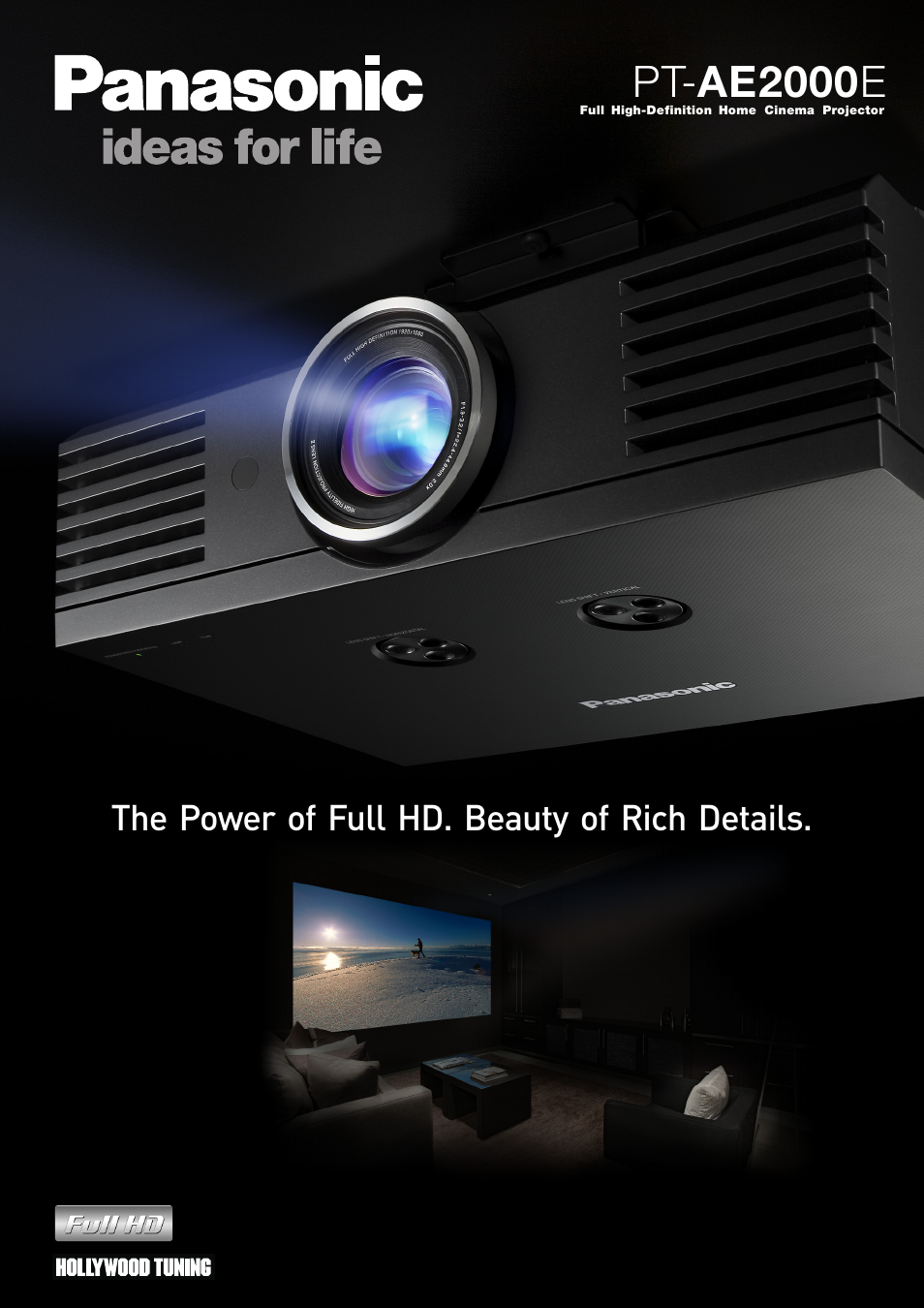 Panasonic PT-AE2000E User Manual | 4 pages