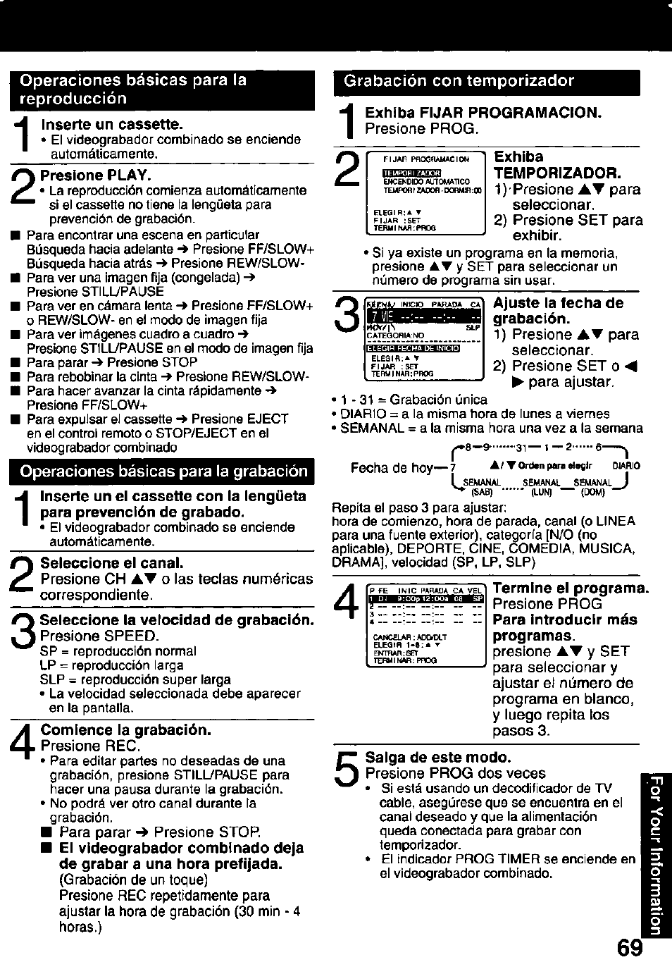 Panasonic OMNIVISION PV-DM2791 User Manual | Page 69 / 80