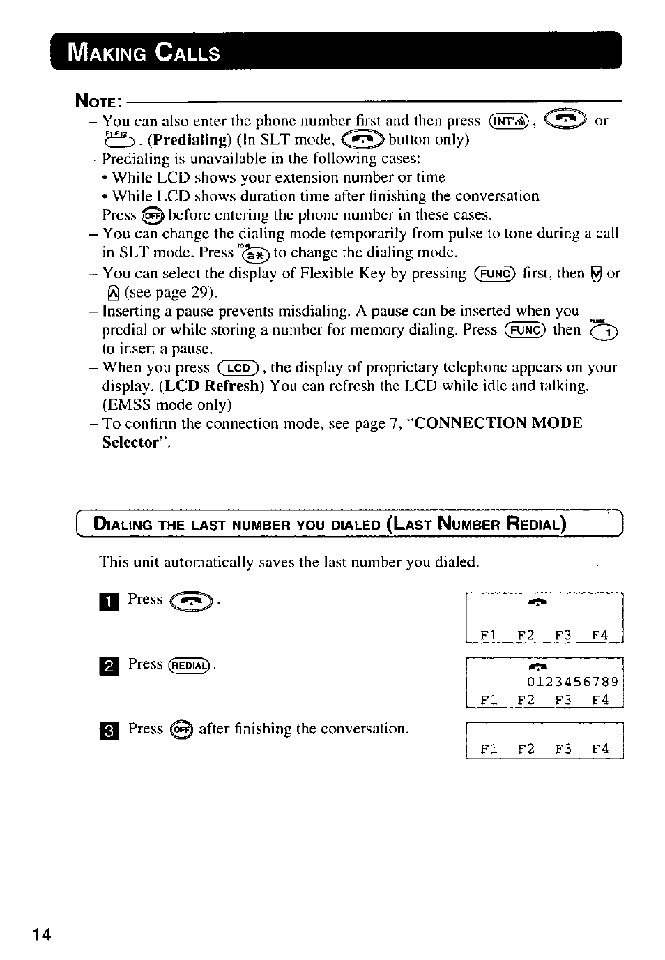 Panasonic KX-T7885 User Manual | Page 14 / 48