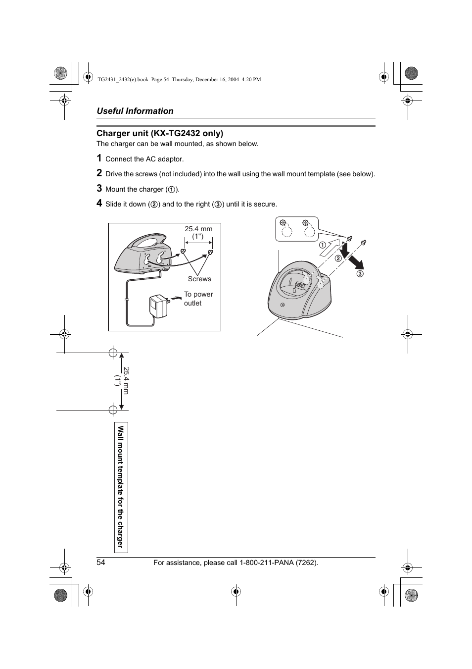 Panasonic KX-TG2432 User Manual | Page 54 / 72